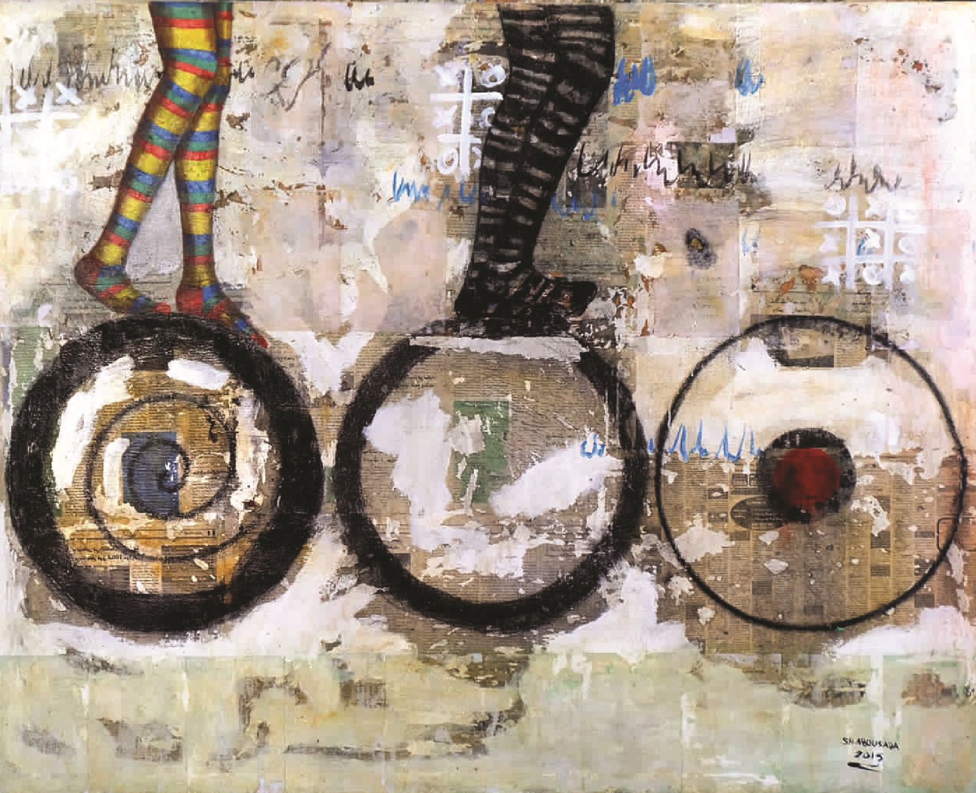 Untitled  
Mixed media on canvas  
120 x 150 cm  
Price Upon Request