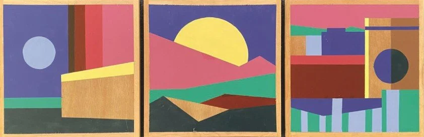 Untitled   
Acrylic on wood panel 
40 x 120 cm  
2024  
$300 each 