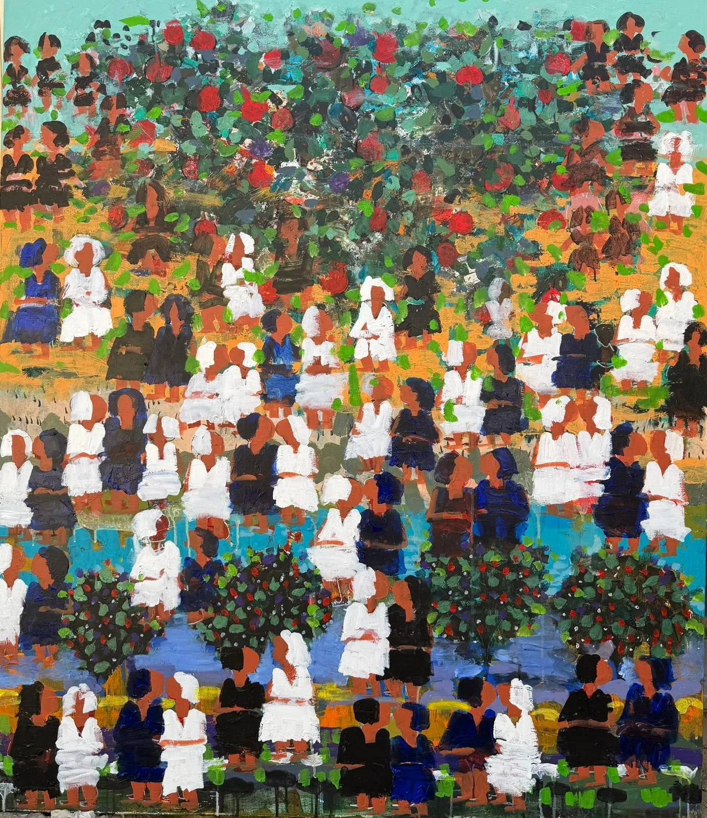 The Garden of Delights  
Oil on canvas  
150 x 130 cm  
2025  
$ 3900