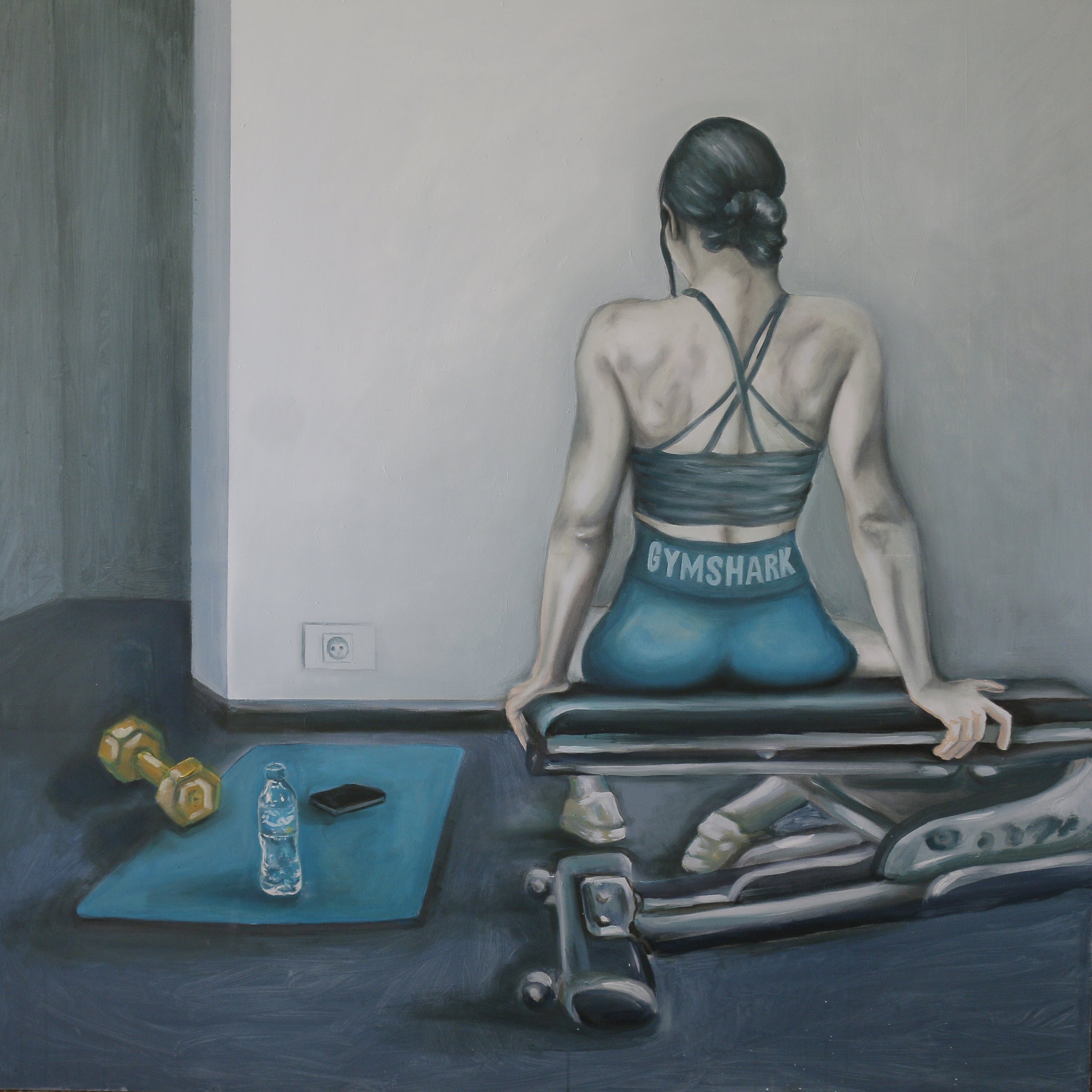 Unwelcome #09  
Oil on canvas 
140 x 140 cm  
SOLD