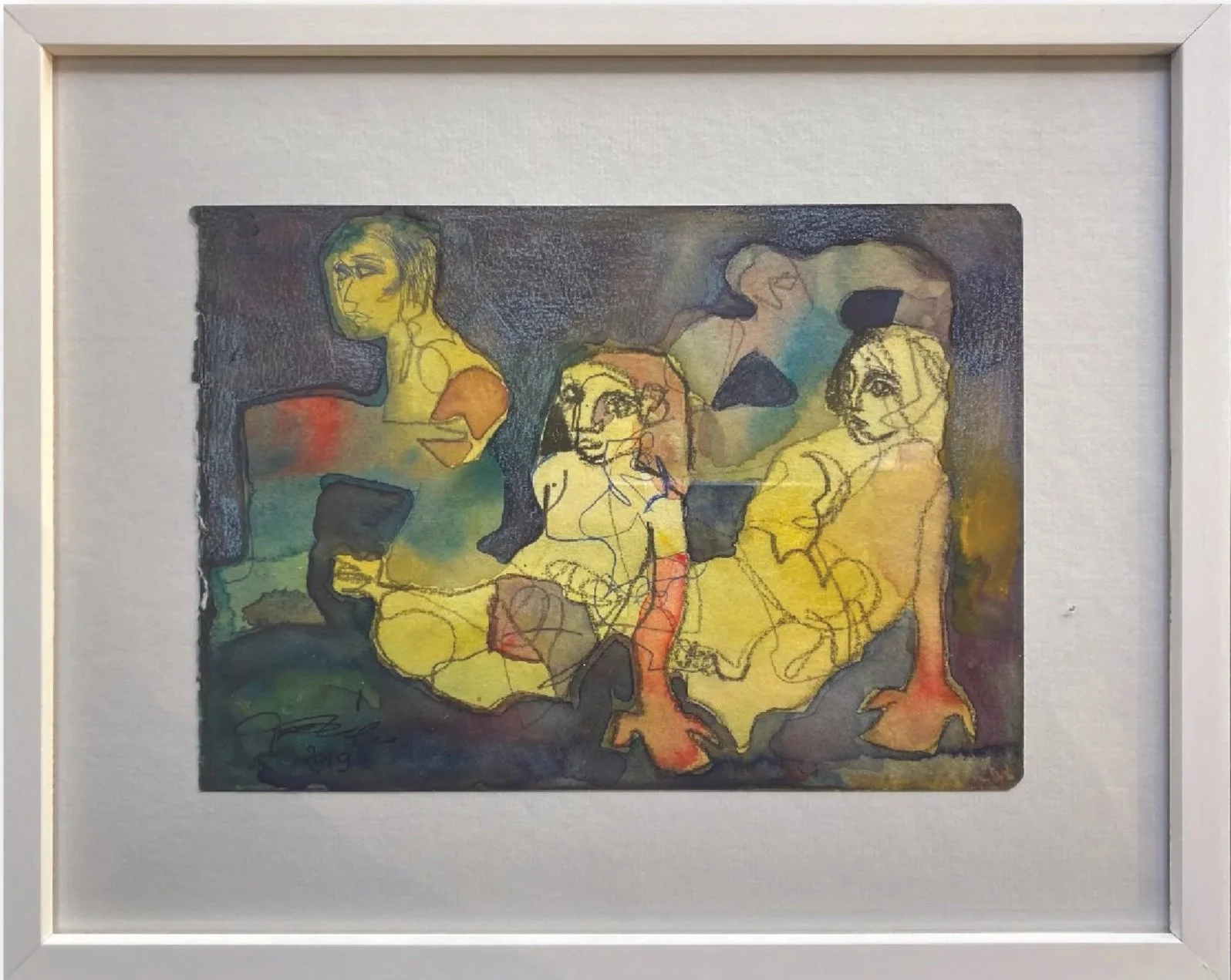 Untitled  
Mixed media on cardboard  
15 x 21 cm  
Price Upon Request