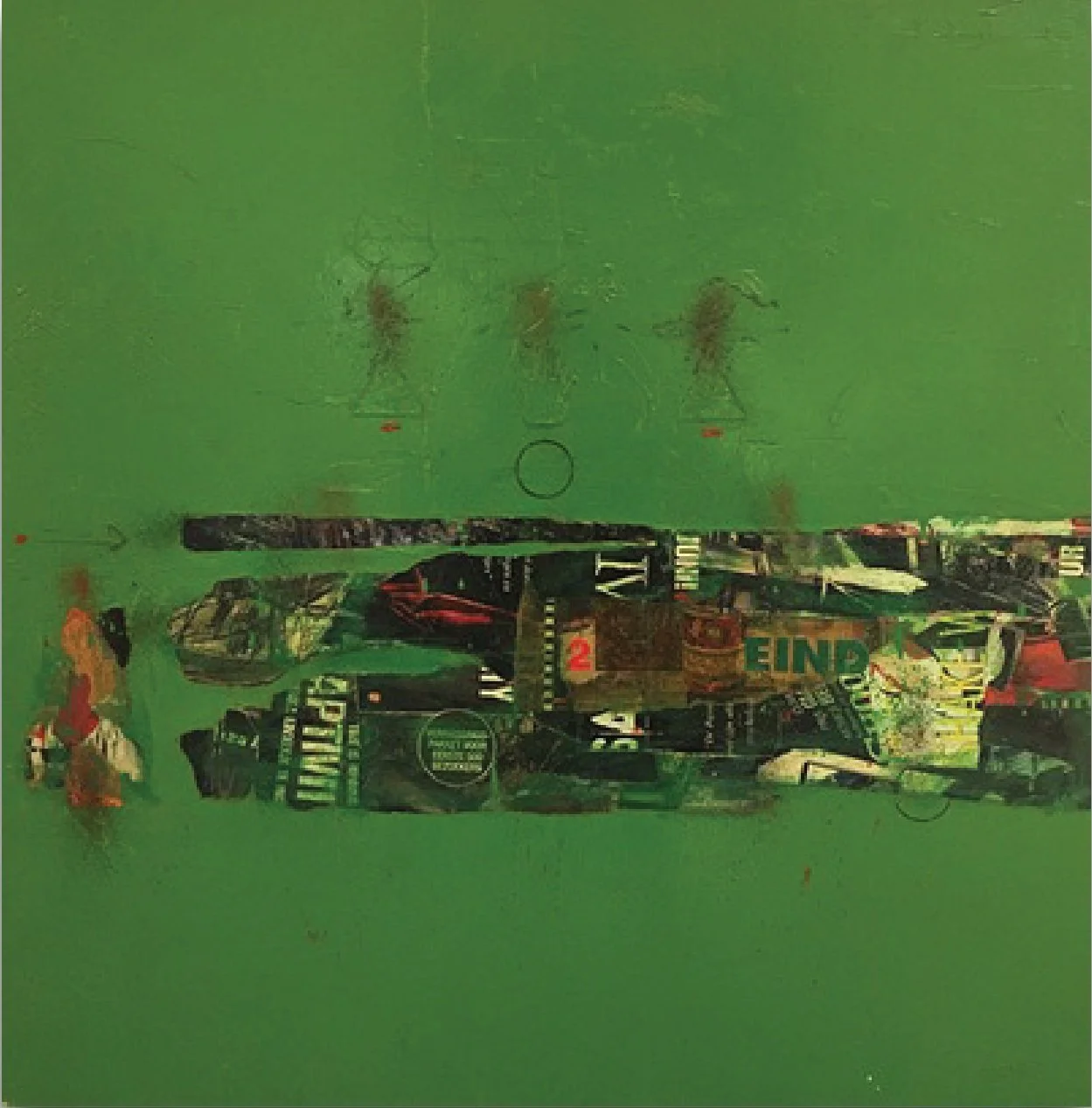 Untitled 
Mixed media on canvas  
70 x 70 cm  
2008 
$2,500
