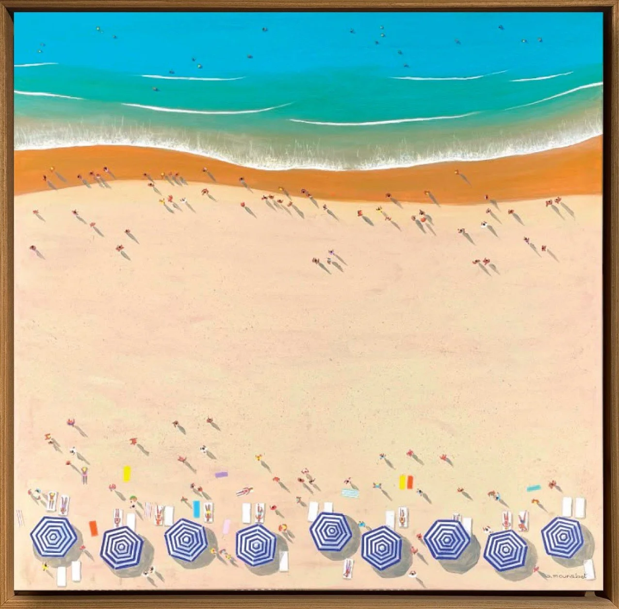 Beach Side 
Acrylic on canvas  
100 x 100 cm  
2026  
Price Upon Request