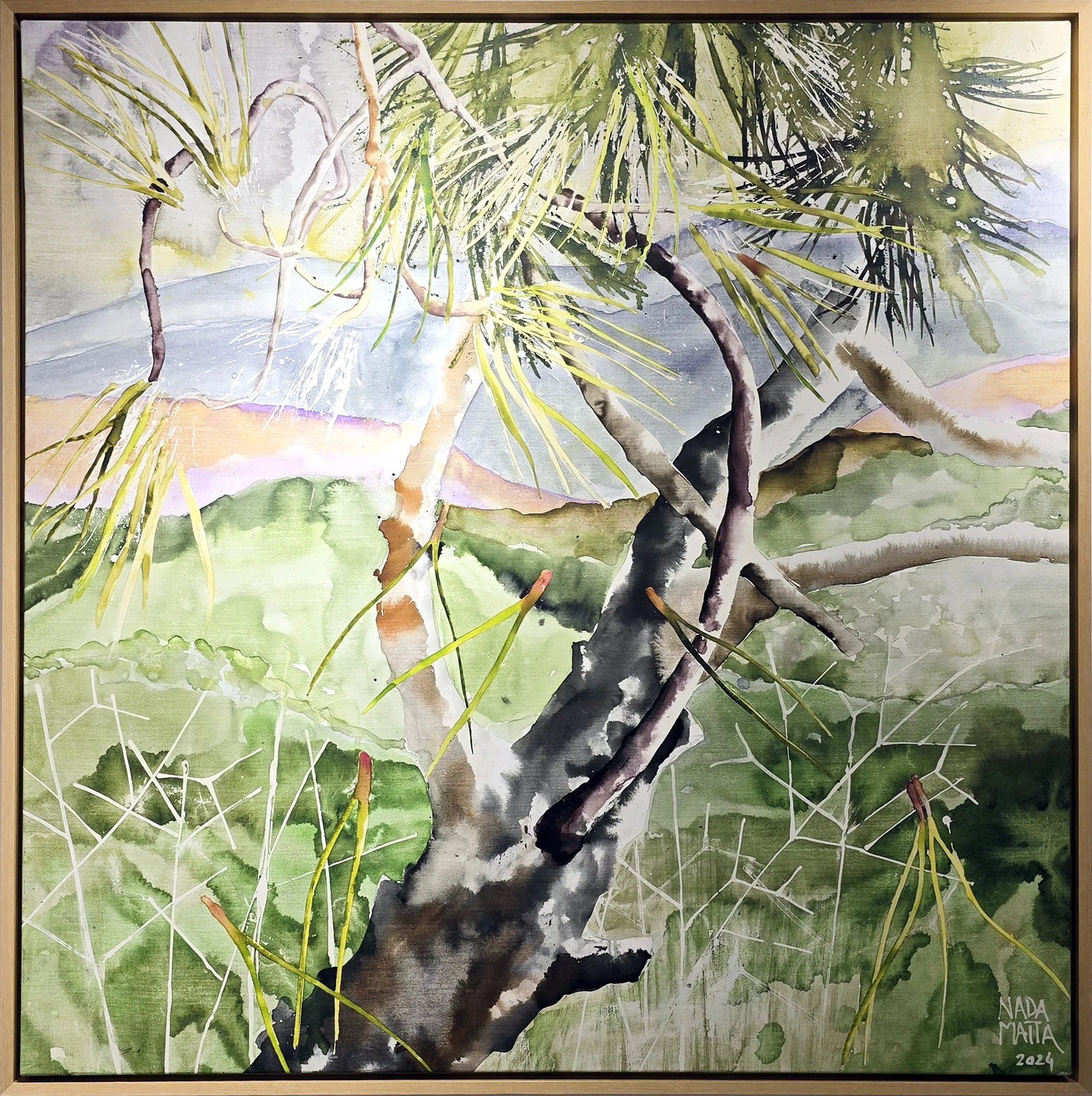 Magic Forest   
Acrylic on canvas 
140 x 140  cm  
2024 
Price Upon Request