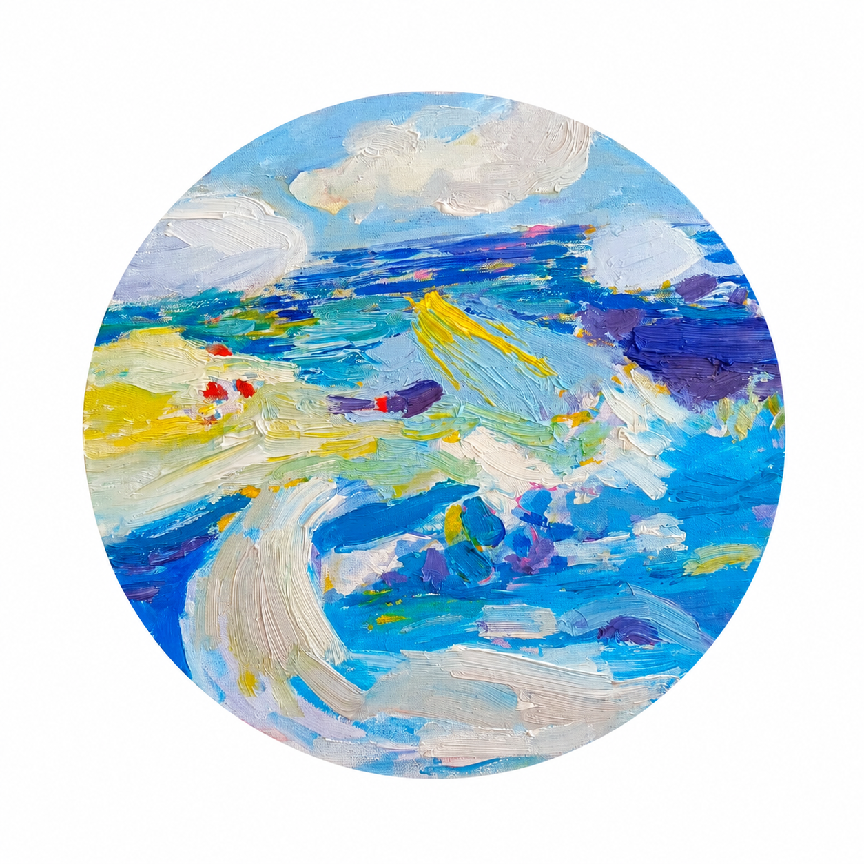 Untitled 
Oil on canvas  
D 30 cm  
2026  
$350