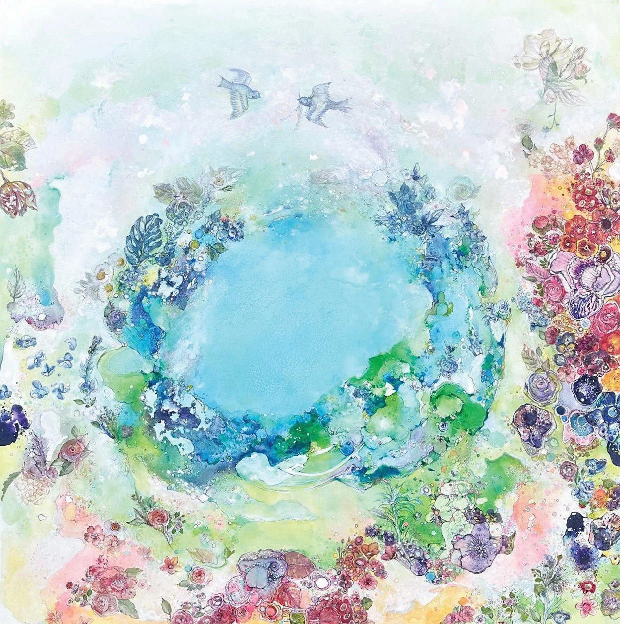 Hope  
Mixed media on canvas  
80 x 80 cm  
$ 1800