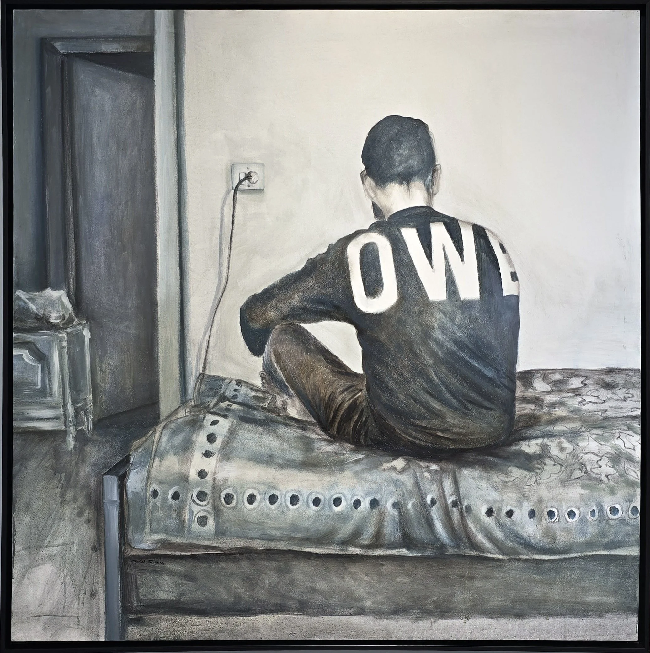 Unwelcome #02  
Oil on canvas 
120 x 120 cm  
Price Upon Request