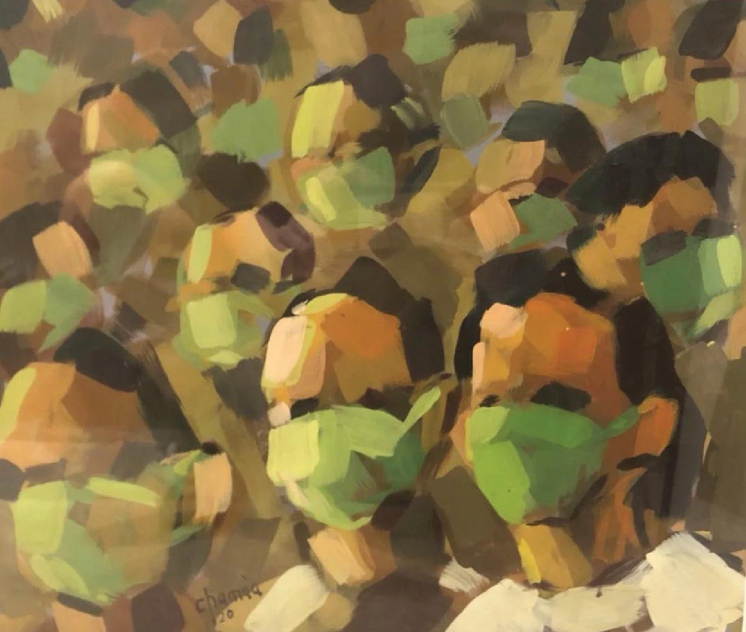 Untitled 
Acrylic on paper  
33 x 39 cm  
2020 
Price Upon Request