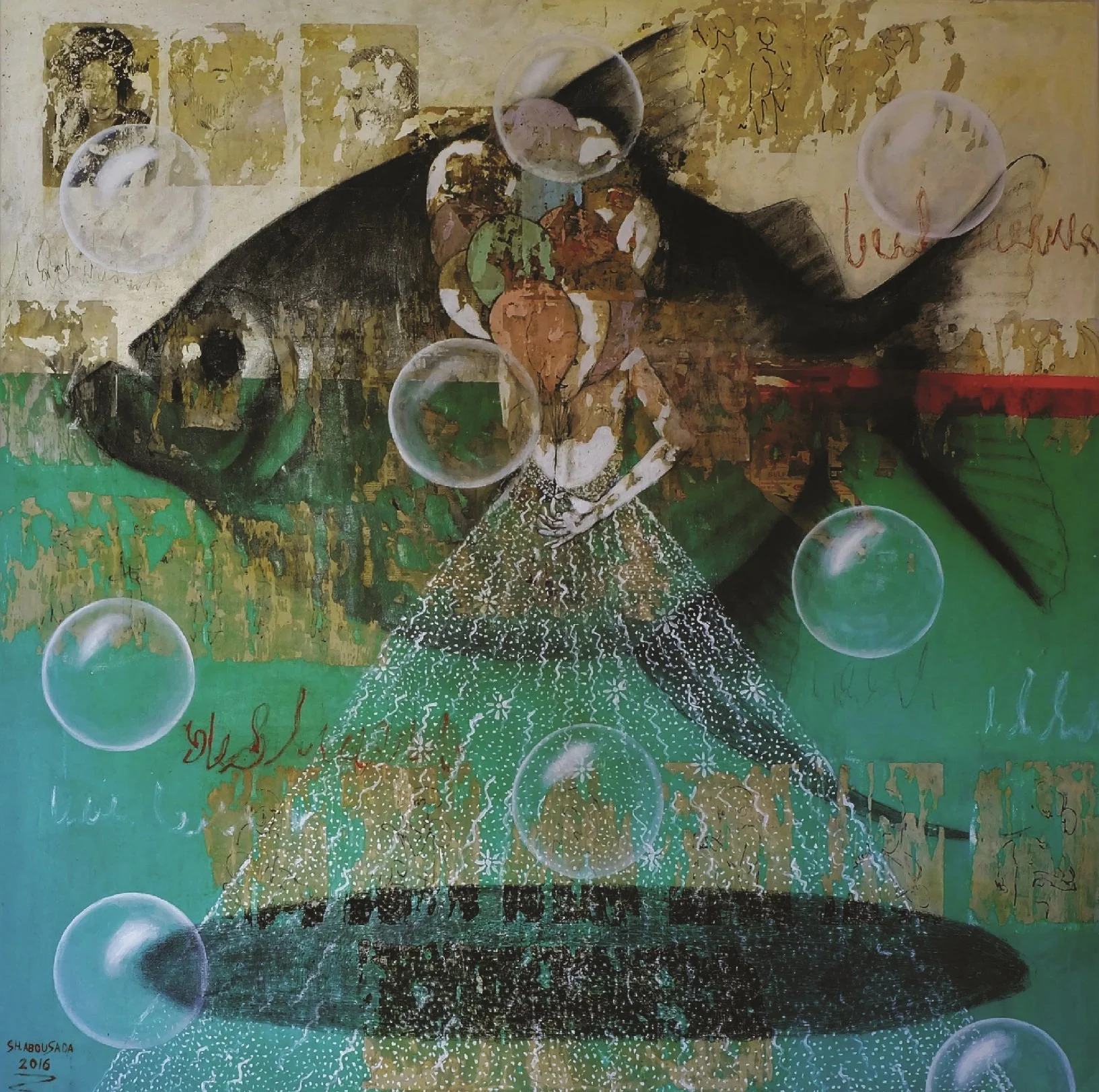 Untitled  
Mixed media on canvas  
200 x 200 cm  
Price Upon Request