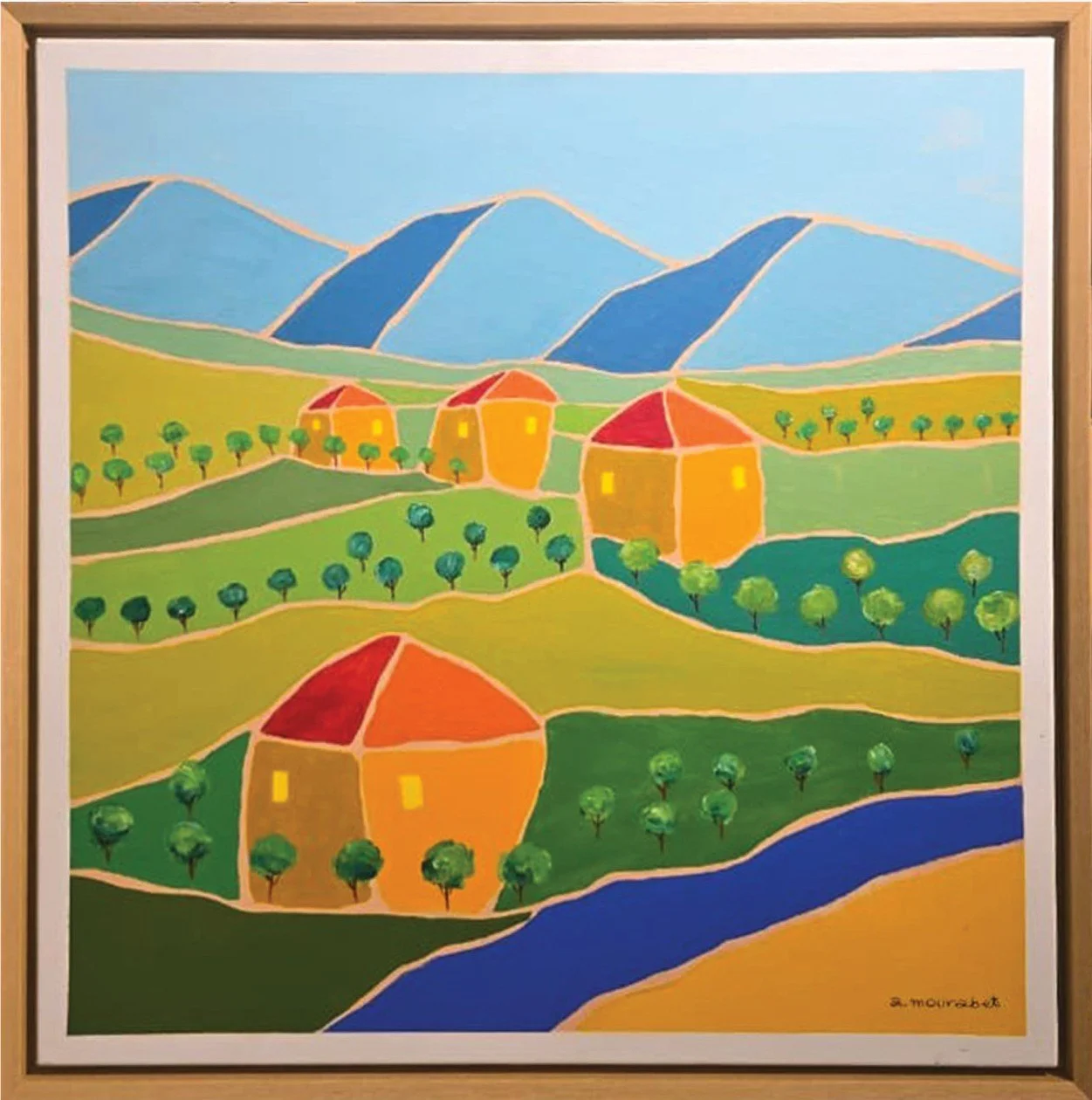 Untitled 
Acrylic on canvas  
80 x 80 cm  
2025 
$2100