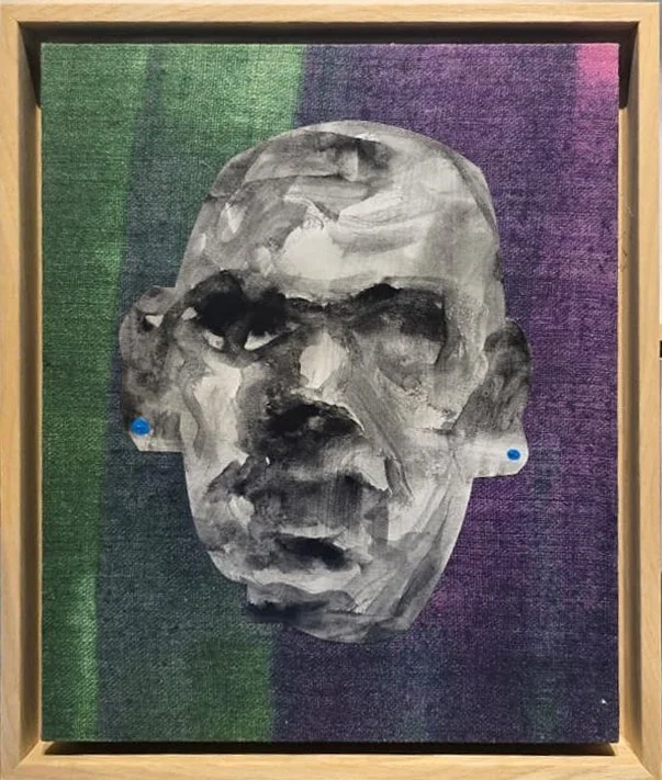 Reframing the Effendi 
Mixed media on wooden panel  
37 x 30cm 
2026  
Price Upon Request 