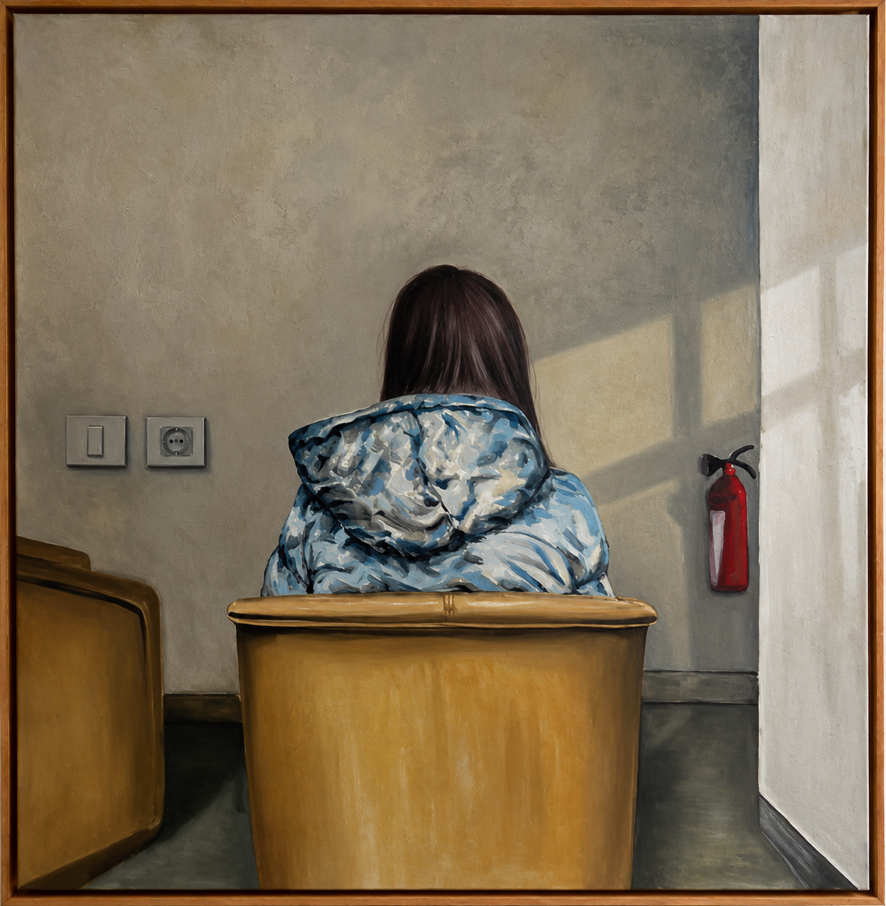 Unwelcome #24  
Oil on canvas 
100 x 100 cm  
Price Upon Request