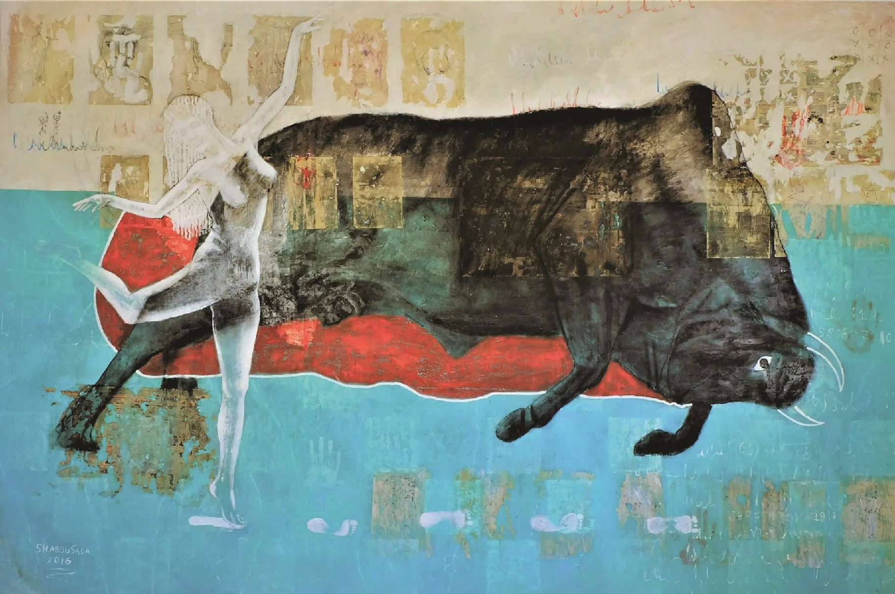 Untitled  
Mixed media on canvas  
200 x 300 cm  
Price Upon Request