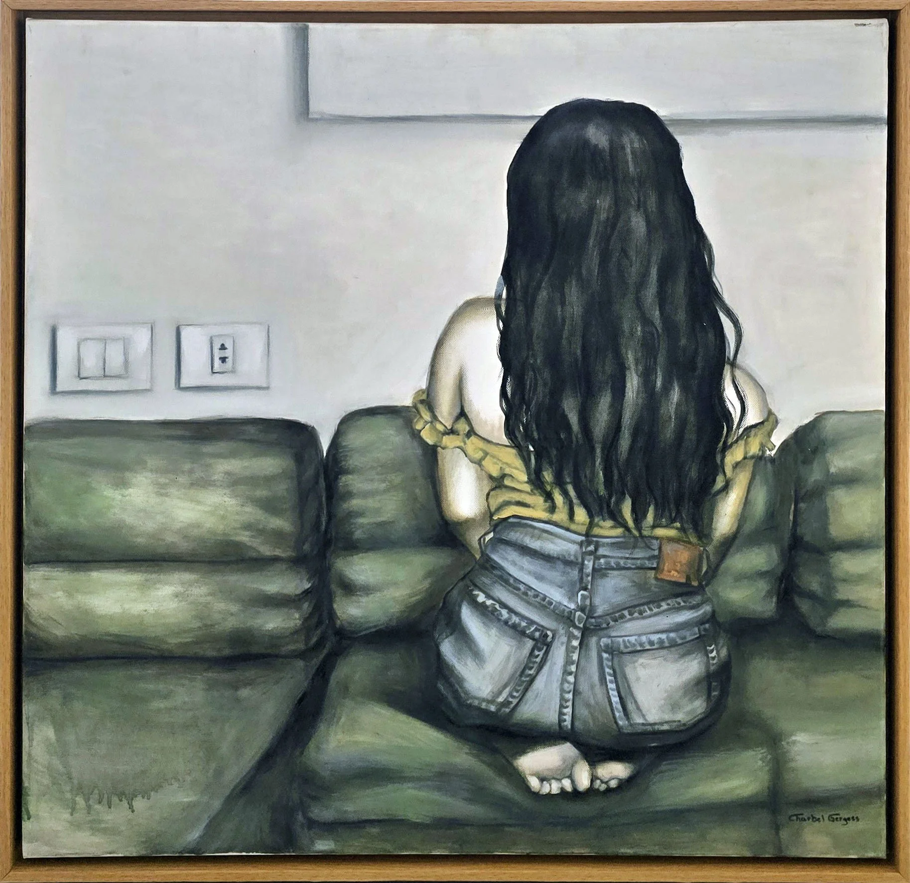 Unwelcome #23  
Oil on canvas 
75 x 75 cm  
SOLD