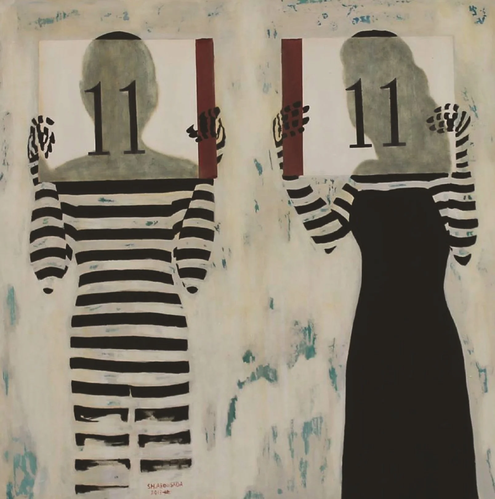 Untitled  
Mixed media on canvas  
100 x 100 cm  
2013  
Price Upon Request