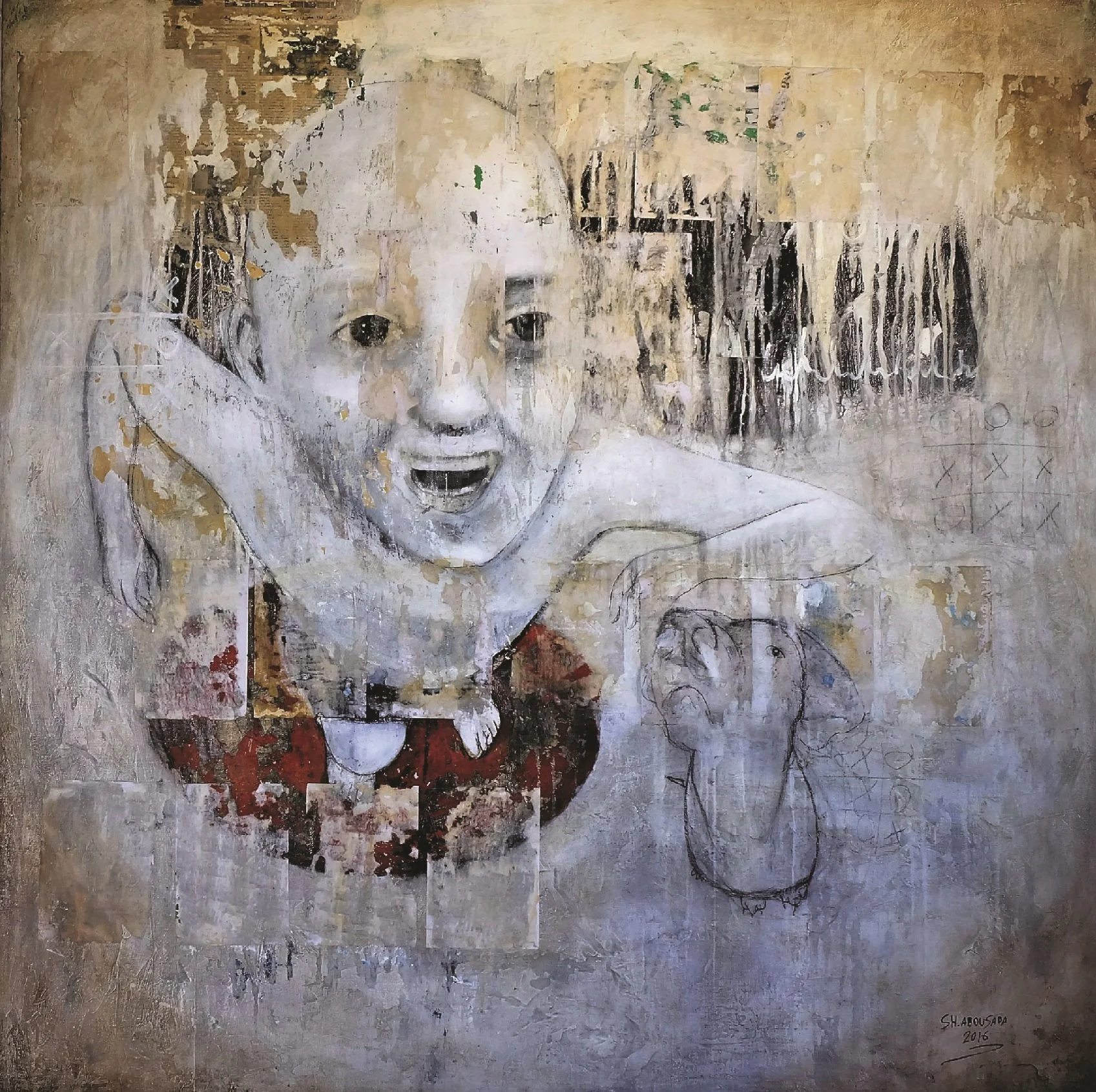 Untitled  
Mixed media on canvas  
150 x 150 cm  
2016  
Price Upon Request