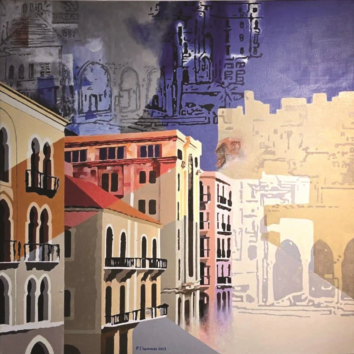 Untitled   
Acrylic on canvas  
100 x 100 cm  
2023 
Price Upon Request