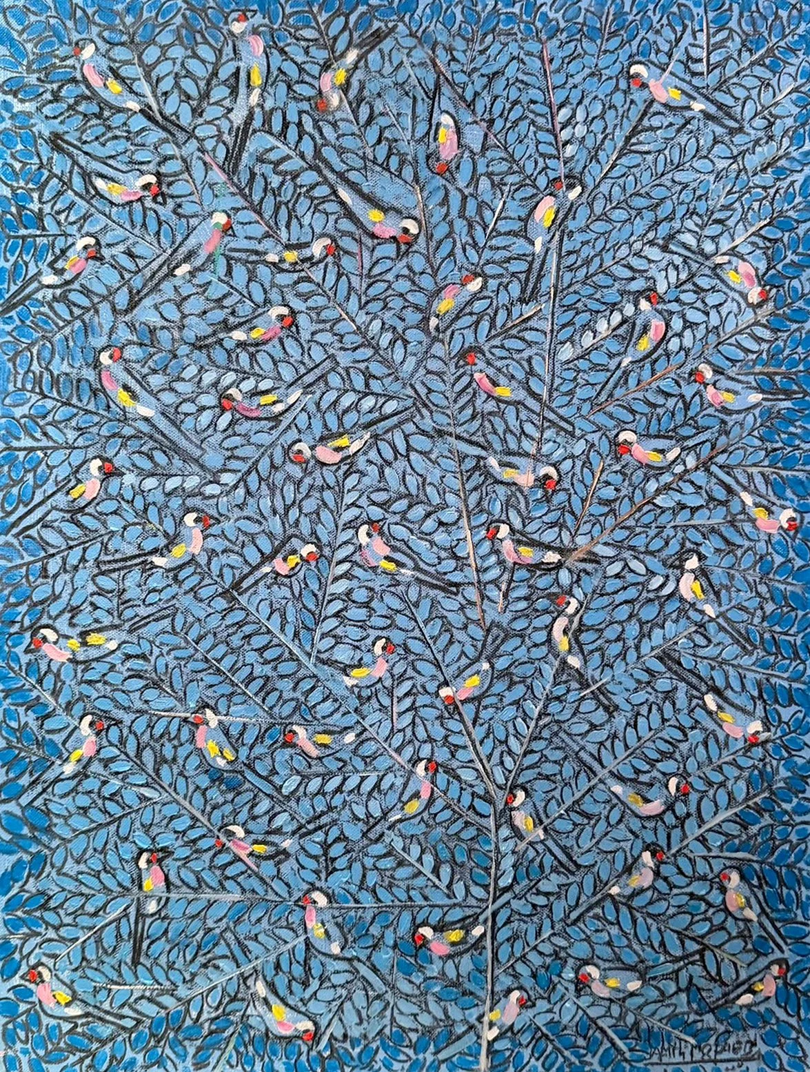 Birds  
Oil on canvas  
70 x 50 cm  
Price upon request