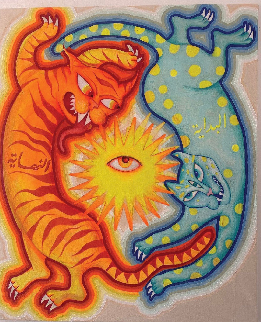 The Beginning is The End  
Mixed-media on cotton canvas  
110 x 90 cm  
2025 
Price Upon Request