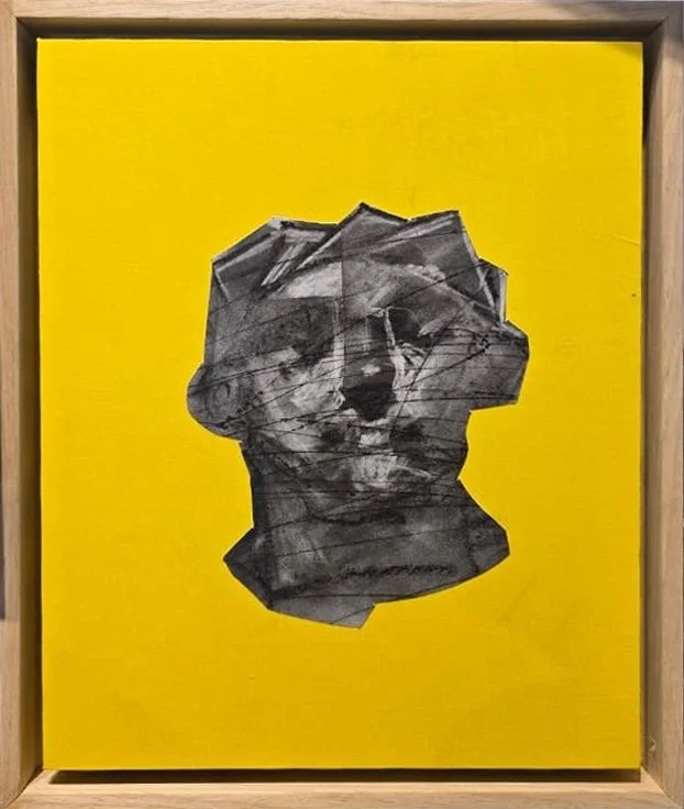 Reframing the Effendi 
Mixed media on wooden panel  
37 x 30cm 
2026  
Price Upon Request 