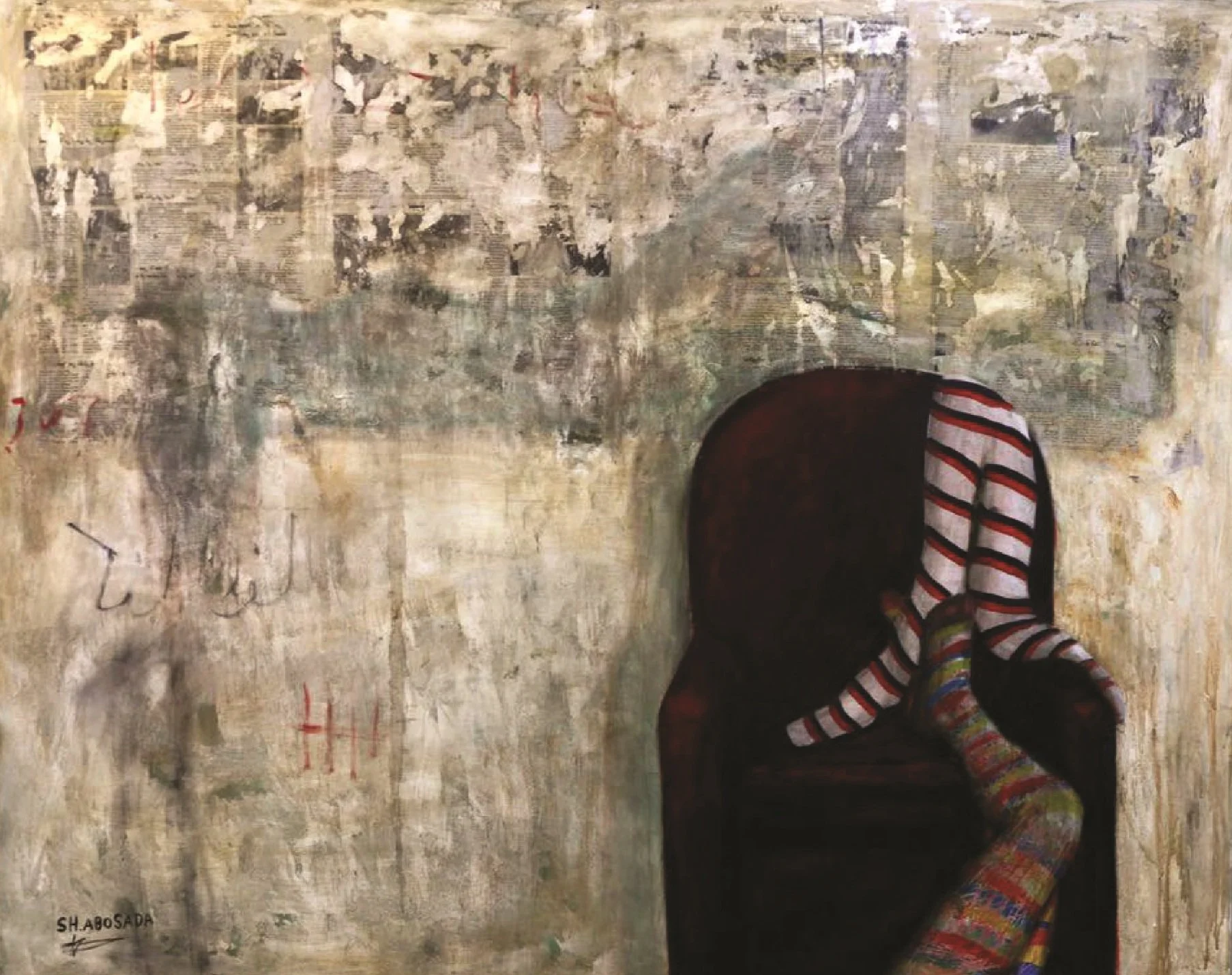 Untitled  
Mixed media on canvas  
120 x 150 cm  
2015  
Price Upon Request