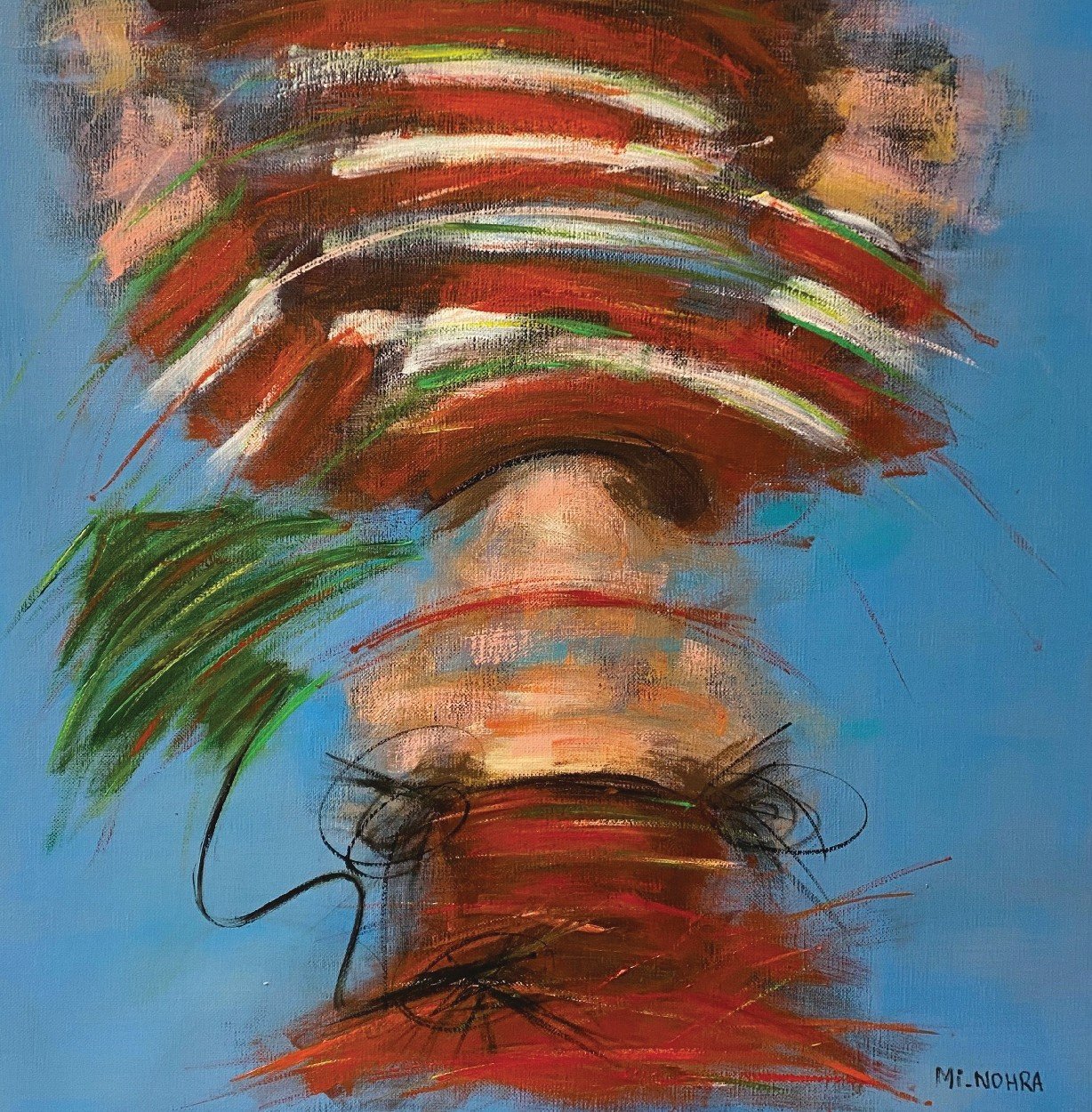 Le Libanais   
Acrylic on canvas  
60 x 60 cm 
2024  
$900