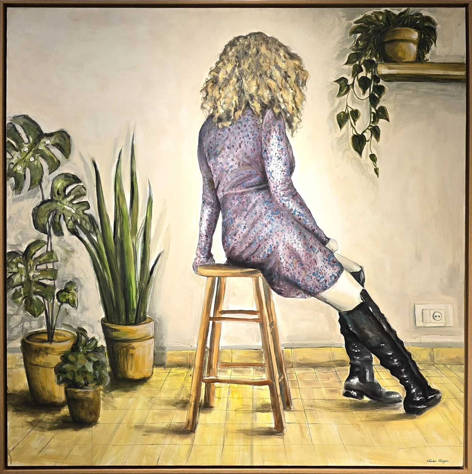 Unwelcome #13  
Oil on canvas 
120 x 120 cm  
Price Upon Request