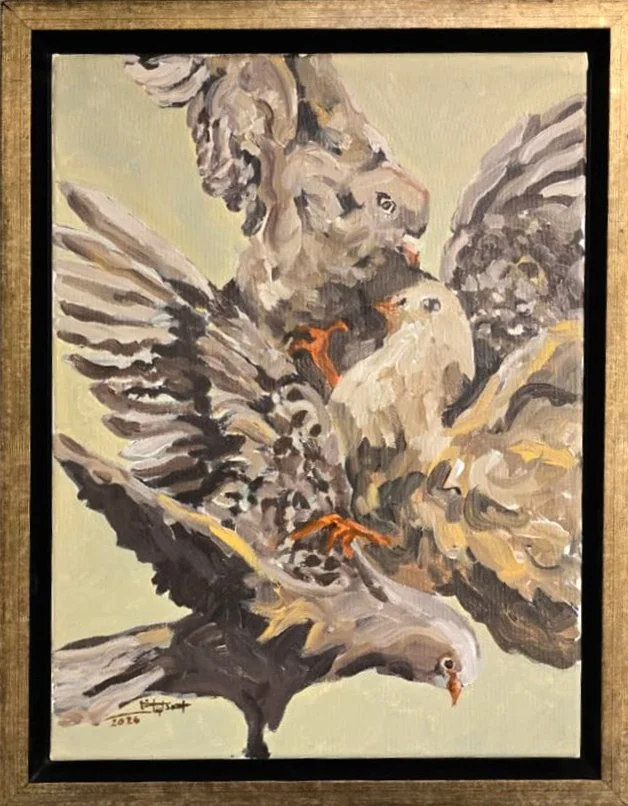 Birds  
Acrylic on canvas  
40 x 30 cm 
2026  
$400