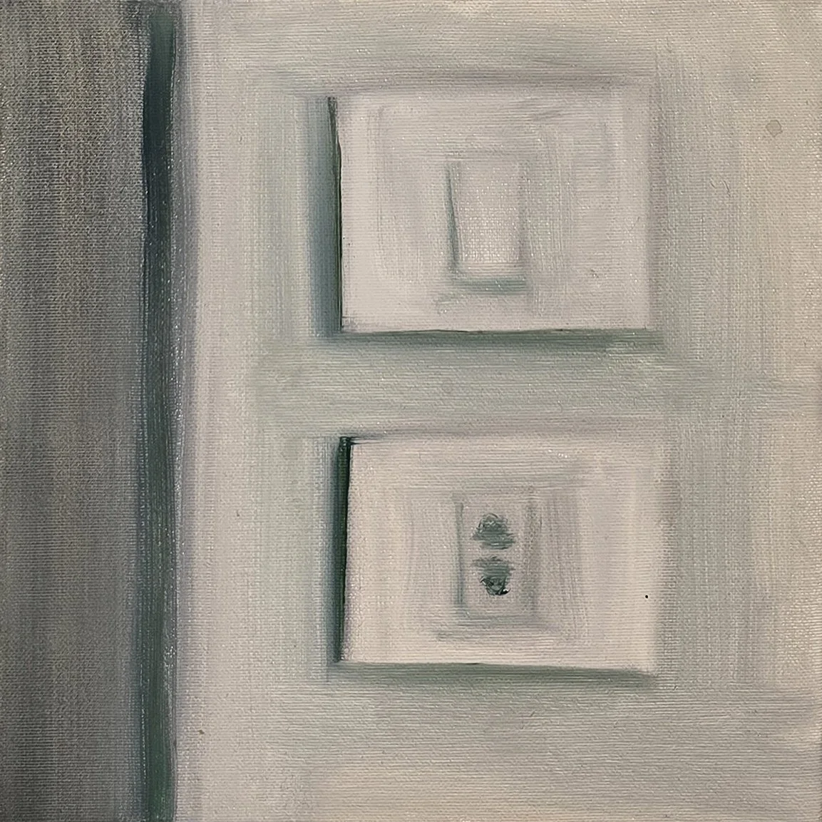Unwelcome #26  
Oil on canvas 
25 x 25 cm  
Price Upon Request