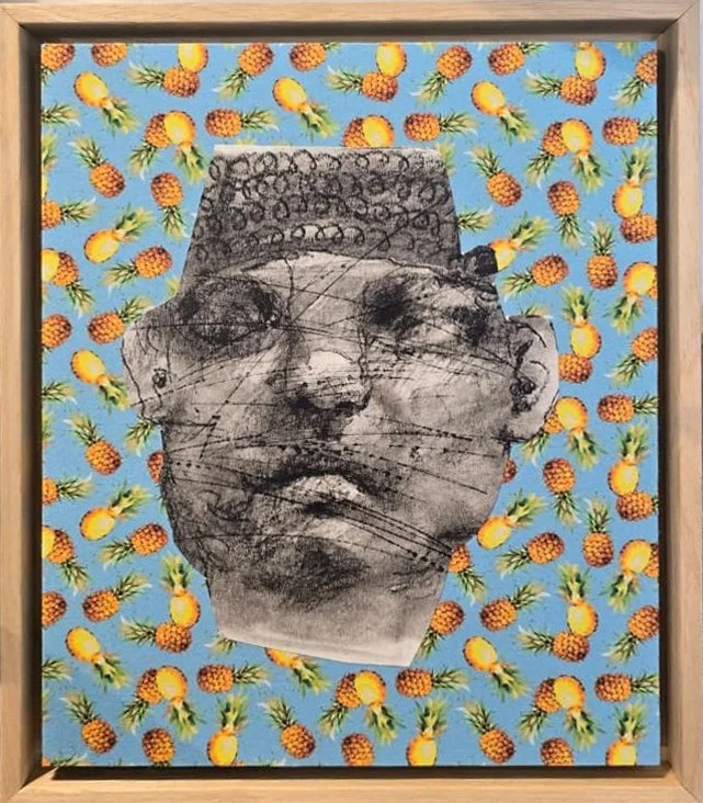 Reframing the Effendi 
Mixed media on wooden panel  
37 x 30cm 
2026  
Price Upon Request 