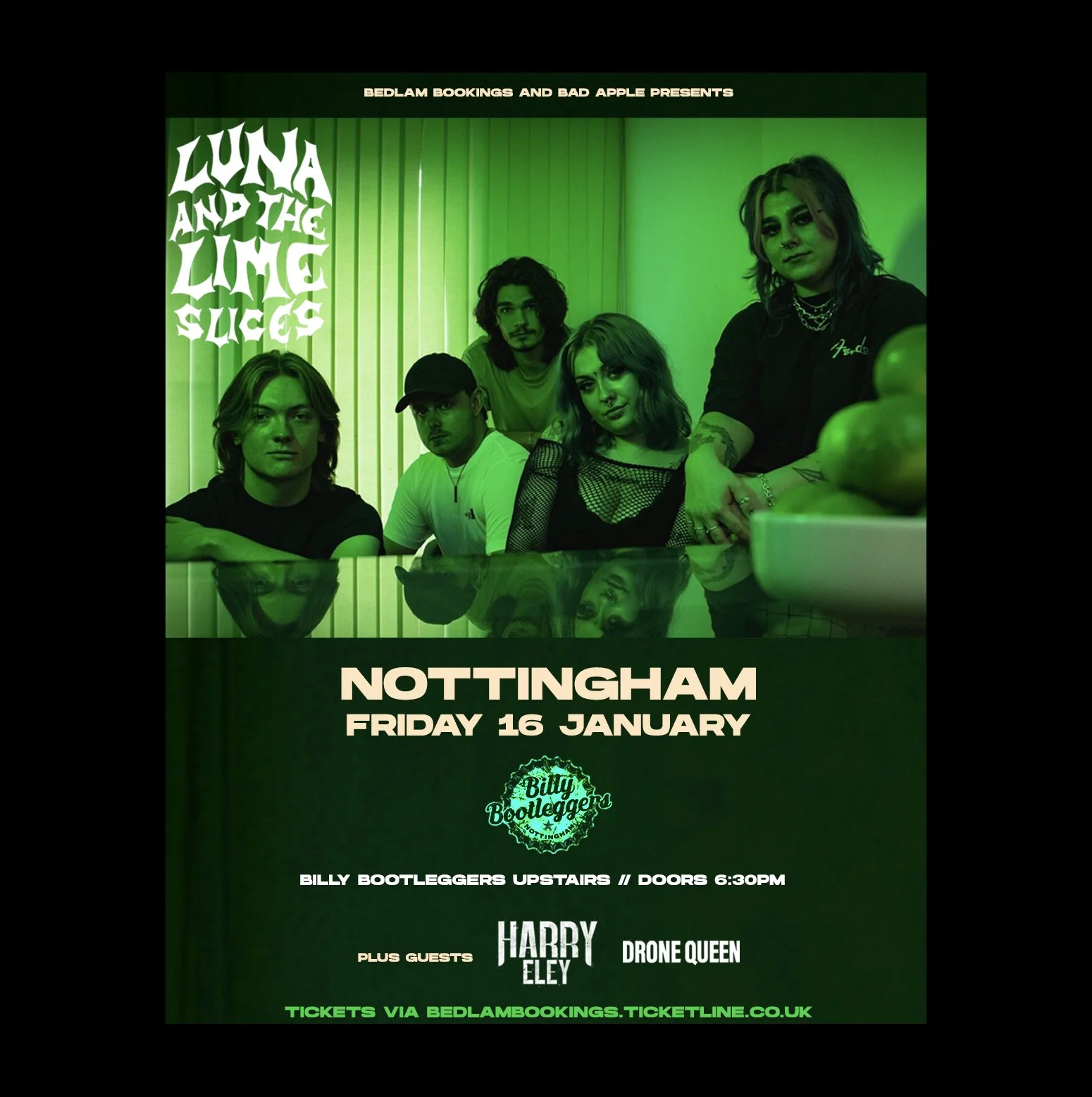 Billy Bootleggers, Nottingham, Friday 16th January 2026