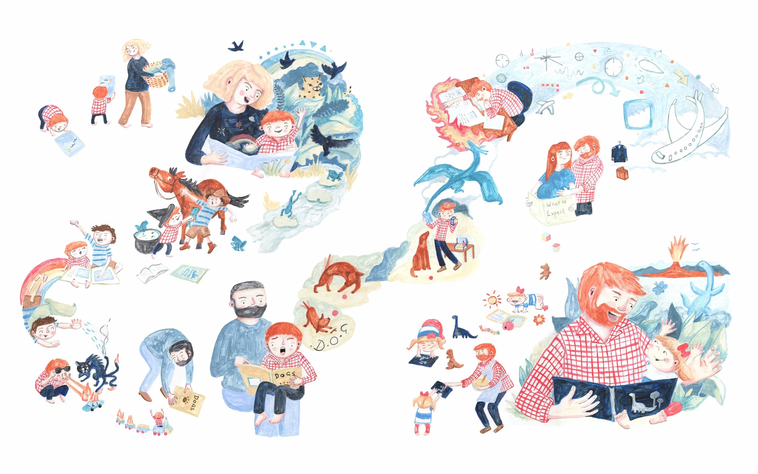 Reading is Magic - Commended Entry - New England Writers' Centre Illustration Prize 2024