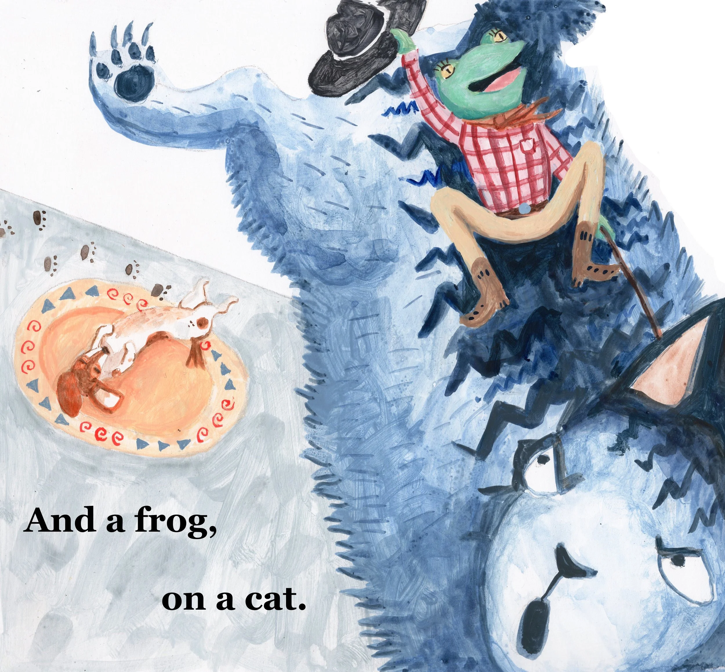 Picture Book Concept Art for The Dog, the Cat and the Mat