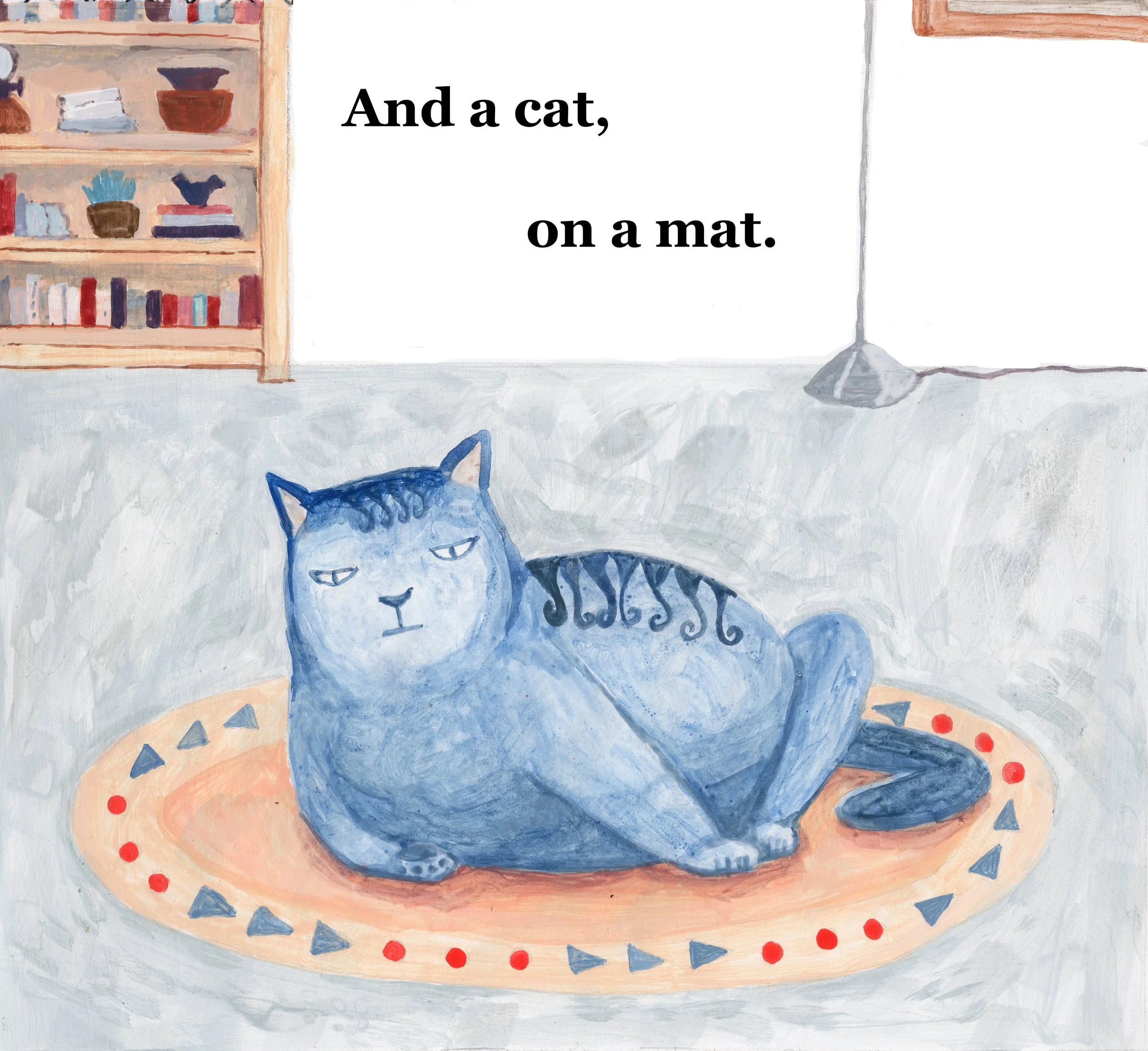 Picture Book Concept Art for The Dog, the Cat and the Mat