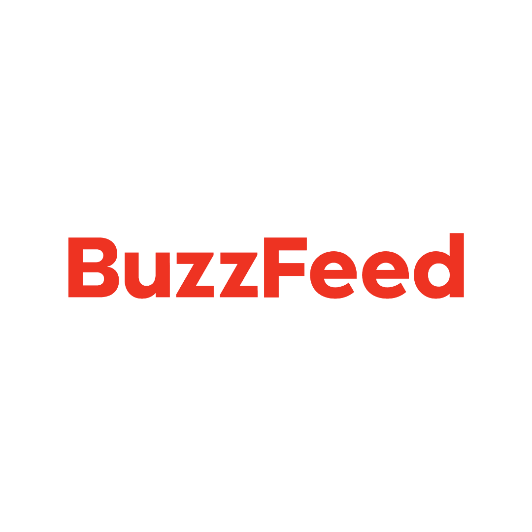 BuzzFeed logo in black text with red BuzzFeed underneath.