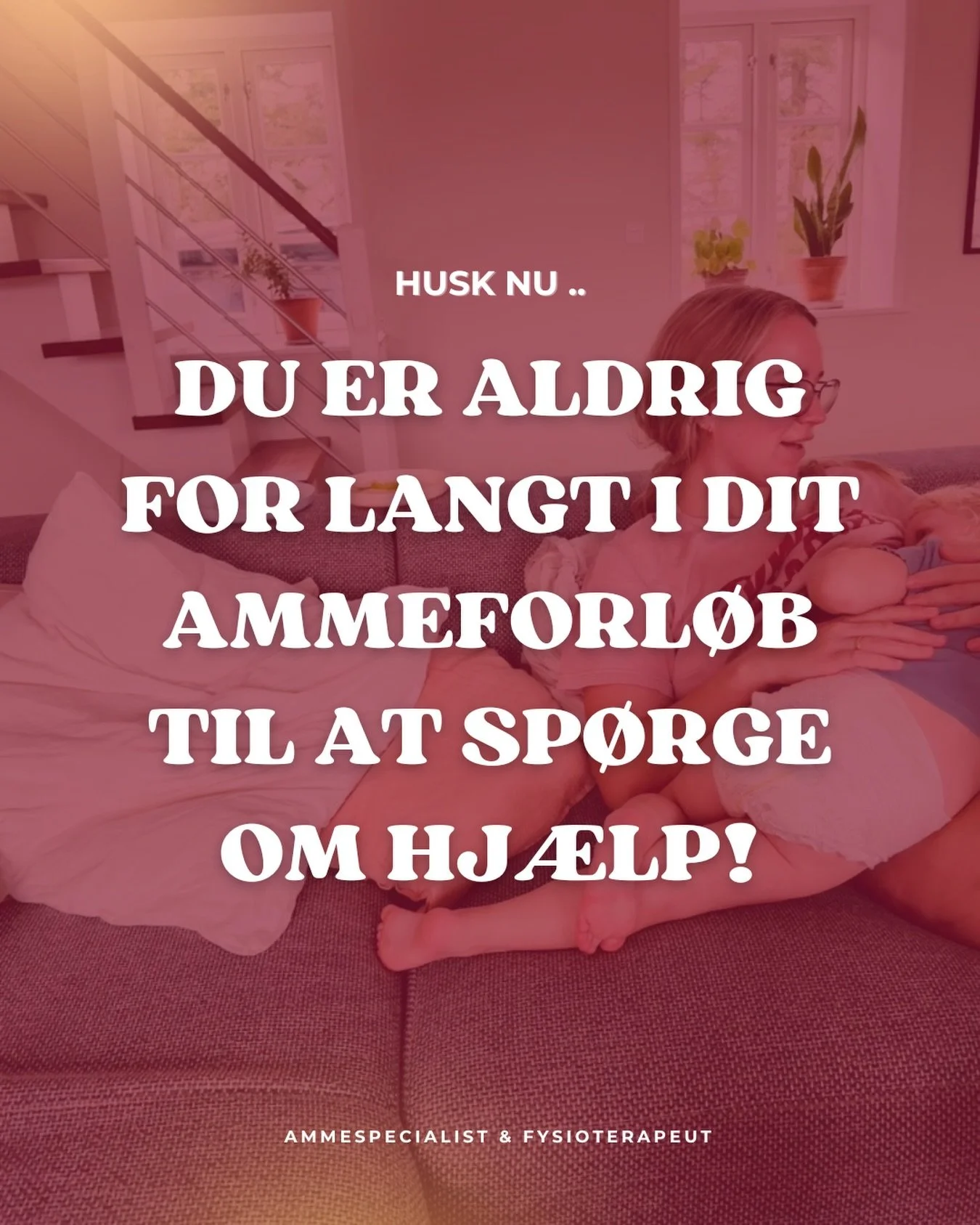 🫲 R&AElig;K UD 🫱
Jeg lover at gribe dig og st&oslash;tte dig &ndash; uanset hvilken udfordring du st&aring;r med! Du beh&oslash;ver ikke klare det hele alene, Ingen forventer du kan det hele selvog du er aldrig for langt i dit ammeforl&oslash;b til