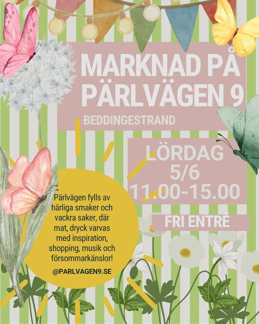 FÖRSOMMARMARKNAD PÅ PÄRLVÄGEN 9