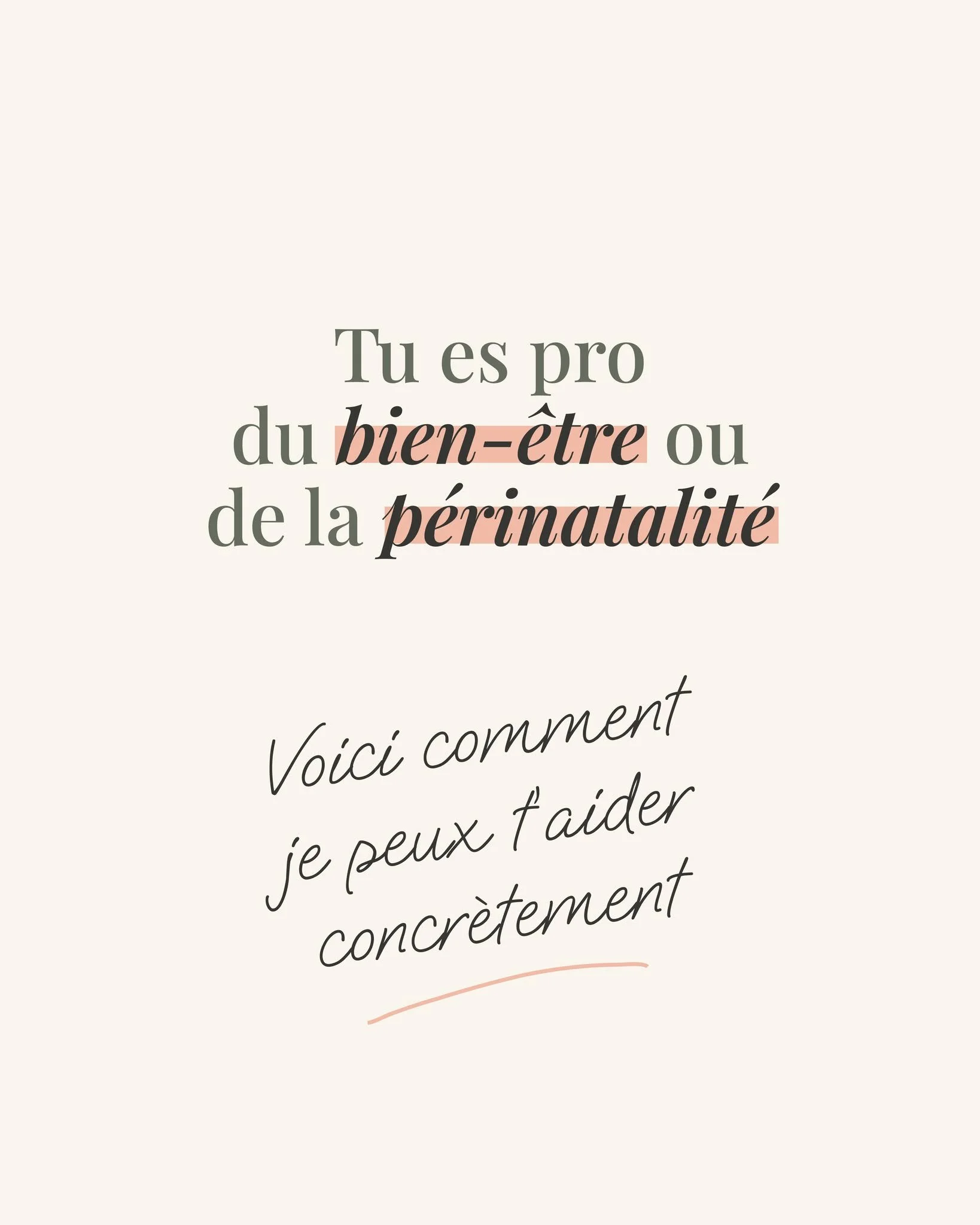 Tu es praticienne dans le bien-&ecirc;tre ou la p&eacute;rinatalit&eacute;.�Et tu sais que ta communication pourrait &ecirc;tre plus claire.

Aujourd&rsquo;hui, tu fais peut-&ecirc;tre au mieux avec ce que tu as :�tu testes, tu ajustes, tu postes qua