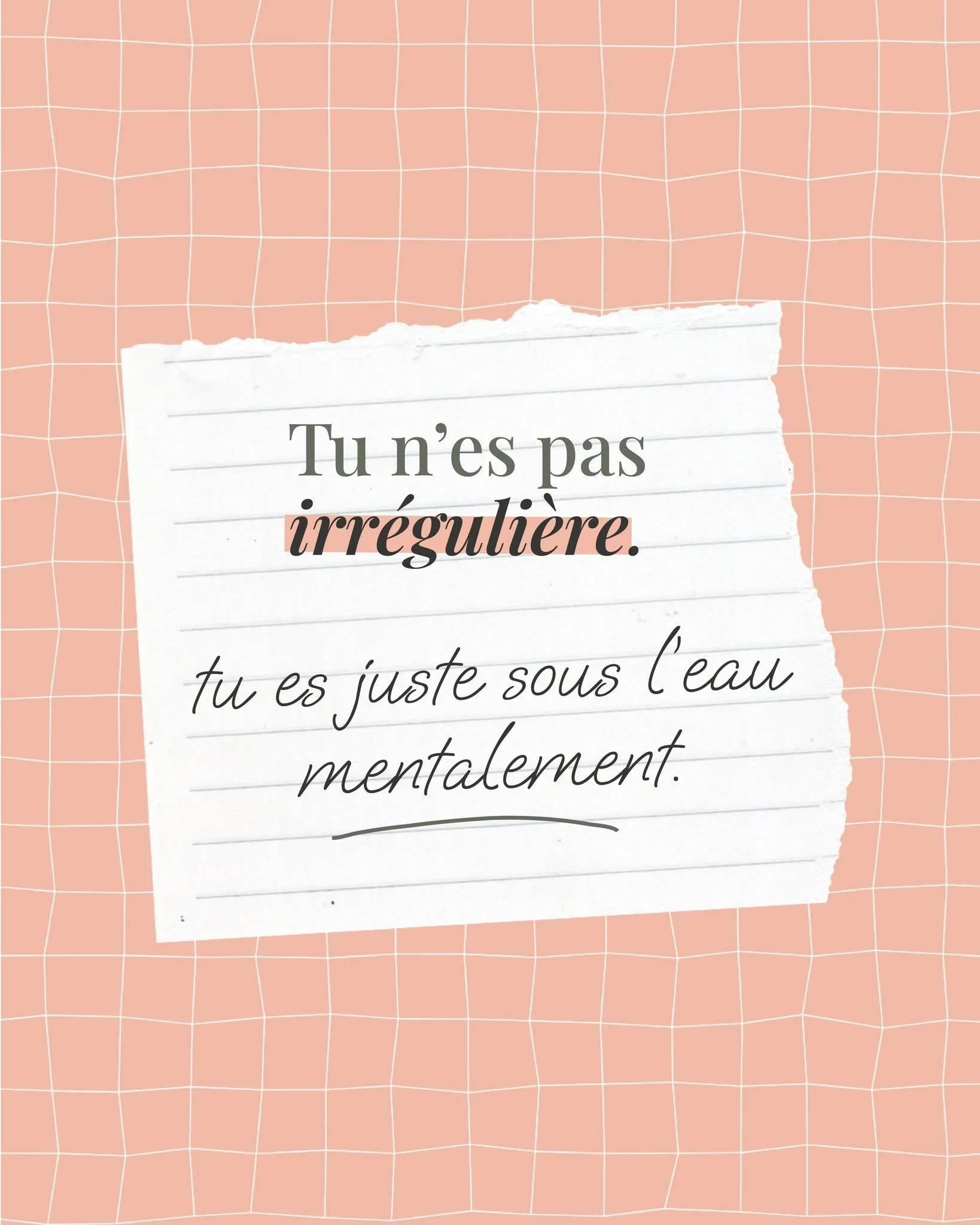 Tu te dis que le probl&egrave;me c'est ta r&eacute;gularit&eacute;. Que si t'&eacute;tais plus disciplin&eacute;e, tu y arriverais.

Mais en r&eacute;alit&eacute;, tu pars de z&eacute;ro &agrave; chaque post. Tu r&eacute;fl&eacute;chis &agrave; ce qu