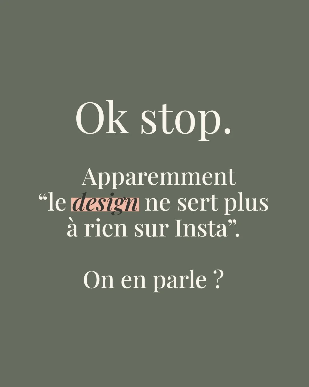 Je vais dire un truc qui va peut-&ecirc;tre surprendre venant d&rsquo;une graphiste :
&hellip; oui, le contenu brut fonctionne.

Les contenus spontan&eacute;s, moins &ldquo;parfaits&rdquo;, plus vivants performent souvent tr&egrave;s bien aujourd&rsq