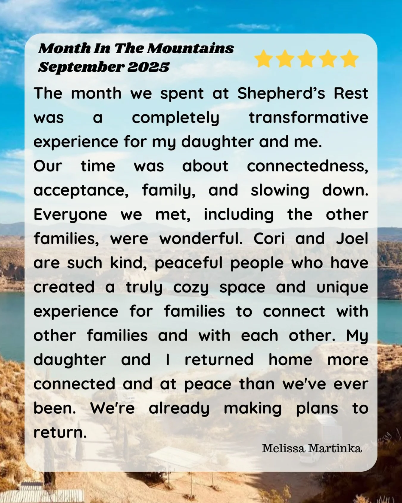Melissa Martinka - Month In The Mountains September 2025