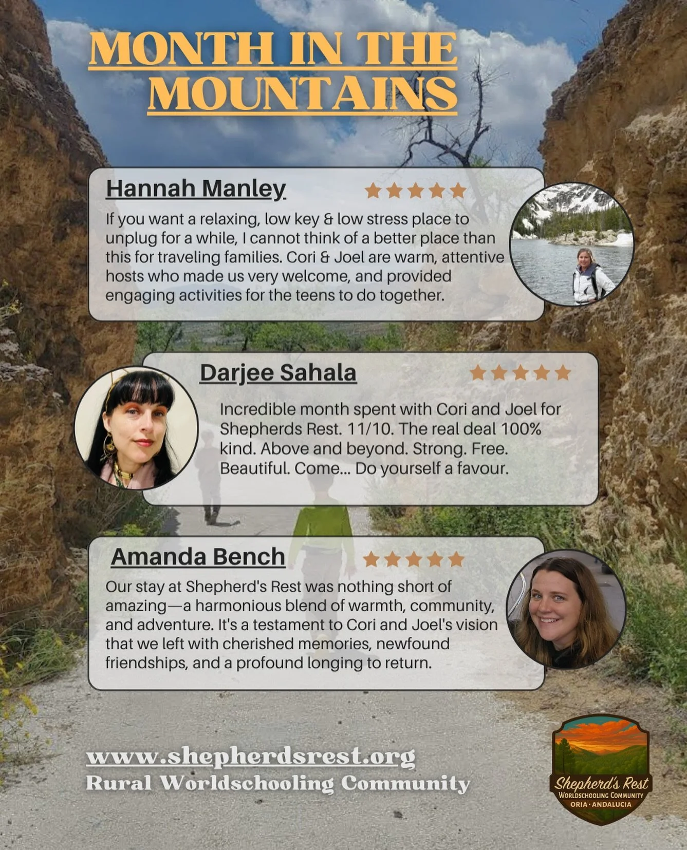 Back by popular demand, Month in the Mountains is our signature gathering&hellip; and it just keeps getting better. We&rsquo;ve run this event three times now, and February &amp; October 2026 promise to be our most exciting editions yet!

Up to 10 fa