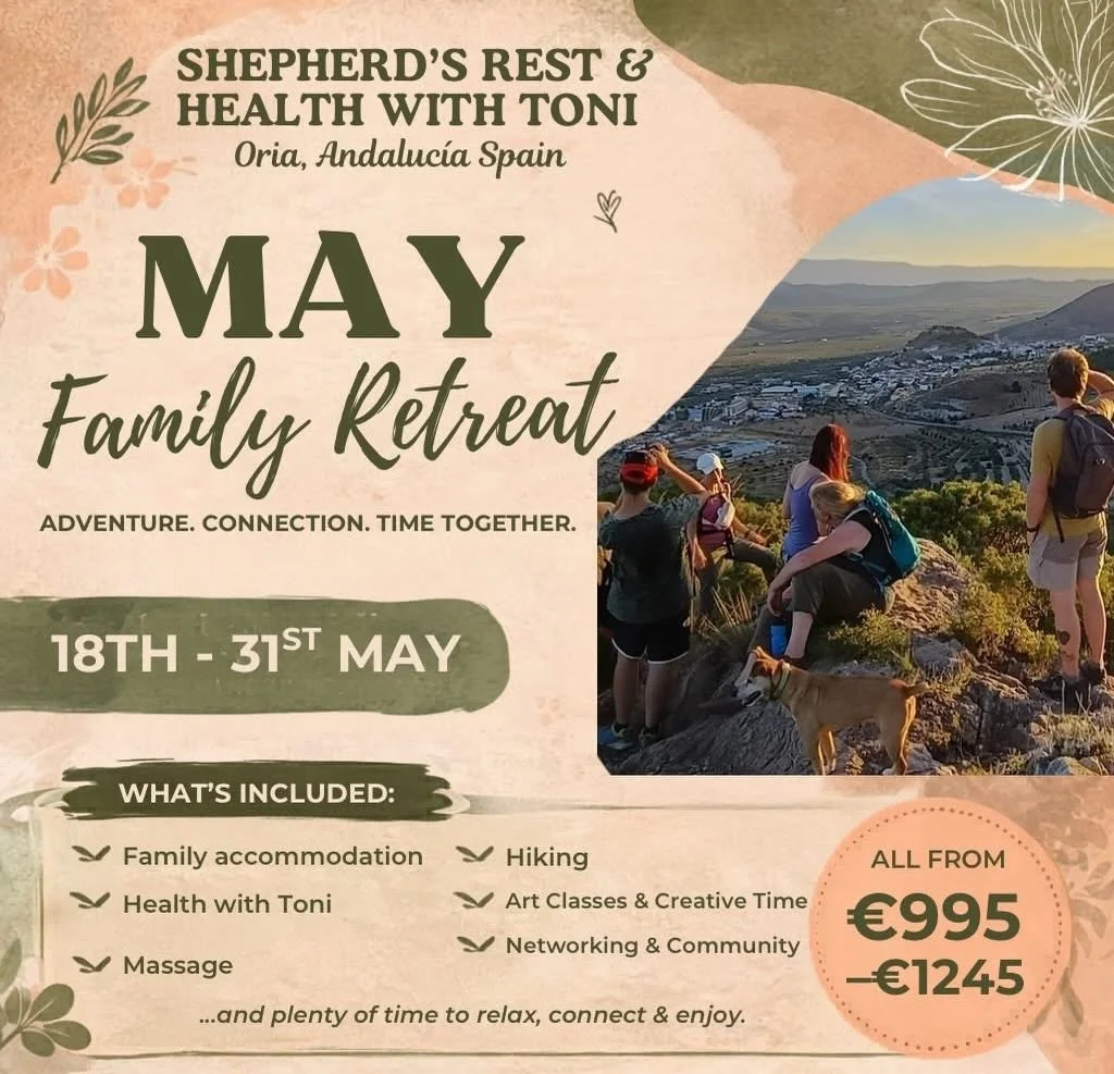 Plan your Family retreat this May 18th - 31st !

&euro;995 - 1245&euro; per family

✔ Accommodation 
✔ Daily connection &amp; community 
✔ Hiking + nature 
✔ Creative time for kids 
✔ Health sessions + massage 

Built for worldschooling / home-ed fam