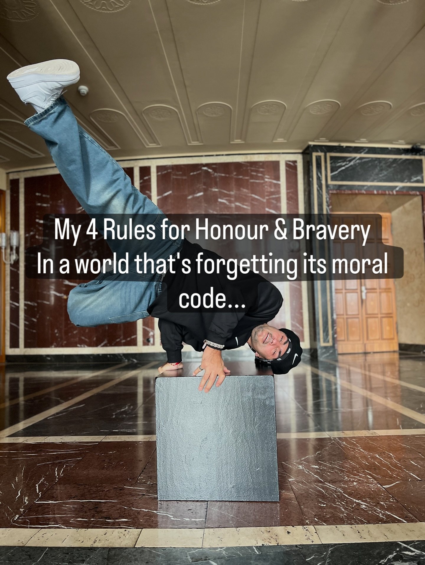 Lately, I&rsquo;ve been talking with communities across the UK and Europe, and so many people feel like bravery and honour are being lost. We&rsquo;ve stopped calling each other out. We&rsquo;ve stopped living by a moral code.

But I believe honour i