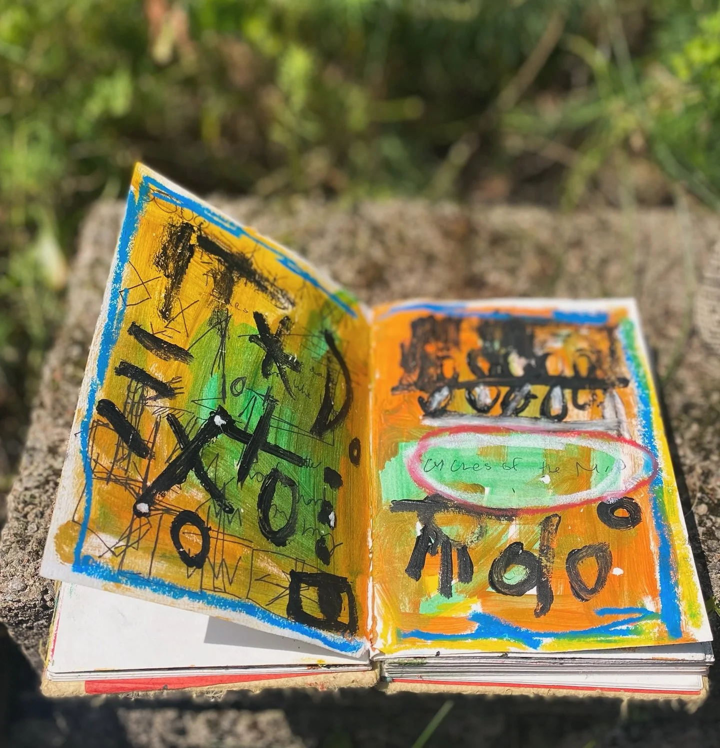 Sketchbook paintings from my garden during that two weeks of summer we had here in the UK x