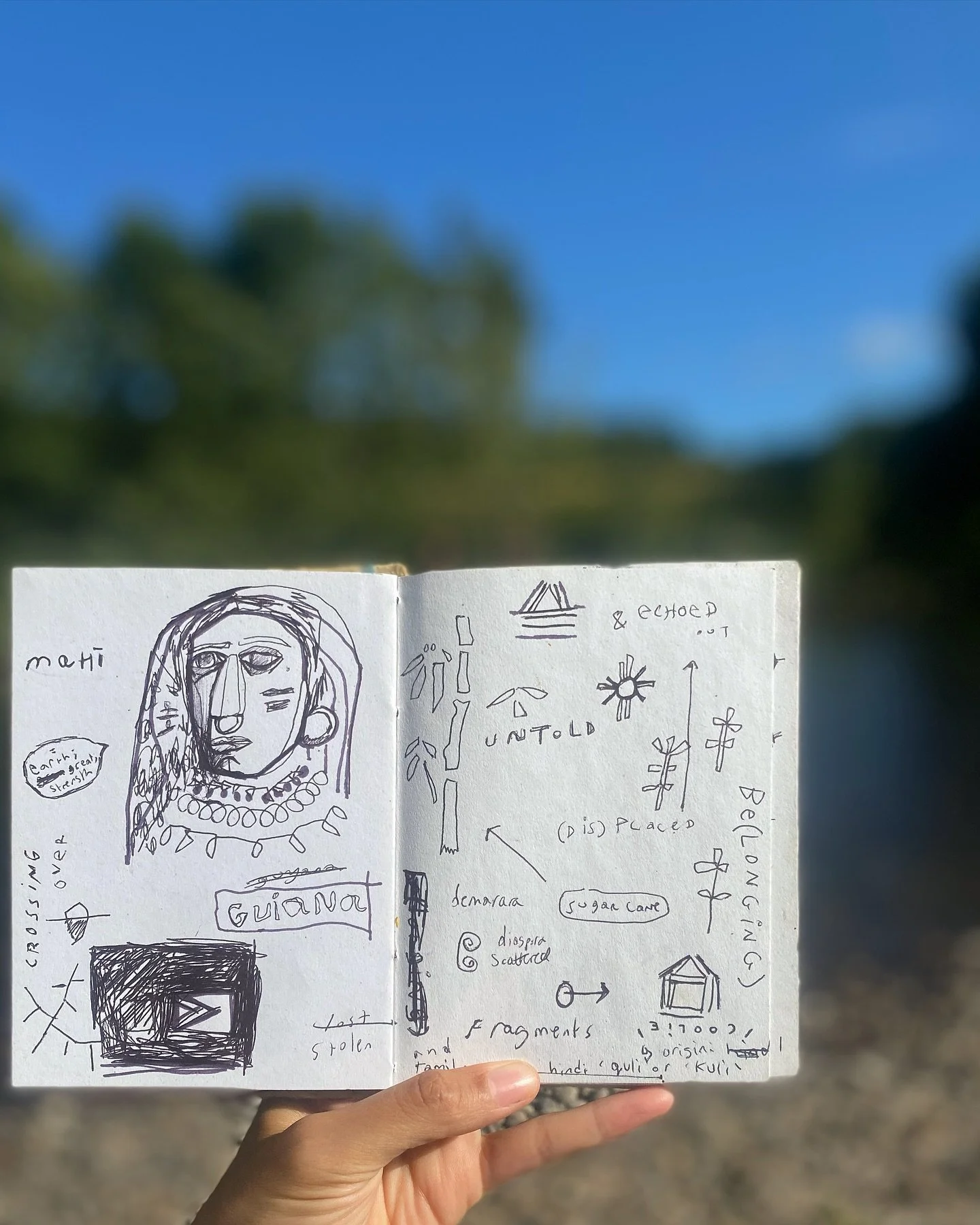 Sketches by the river