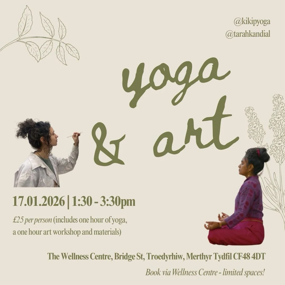 So excited to be partnering with @kikipyoga for a gentle day of yoga + mindful art making 🤍✨

Kiki will guide you through traditional yoga that will activate your parasympathetic nervous system (all will be explained), before moving into a fully gui