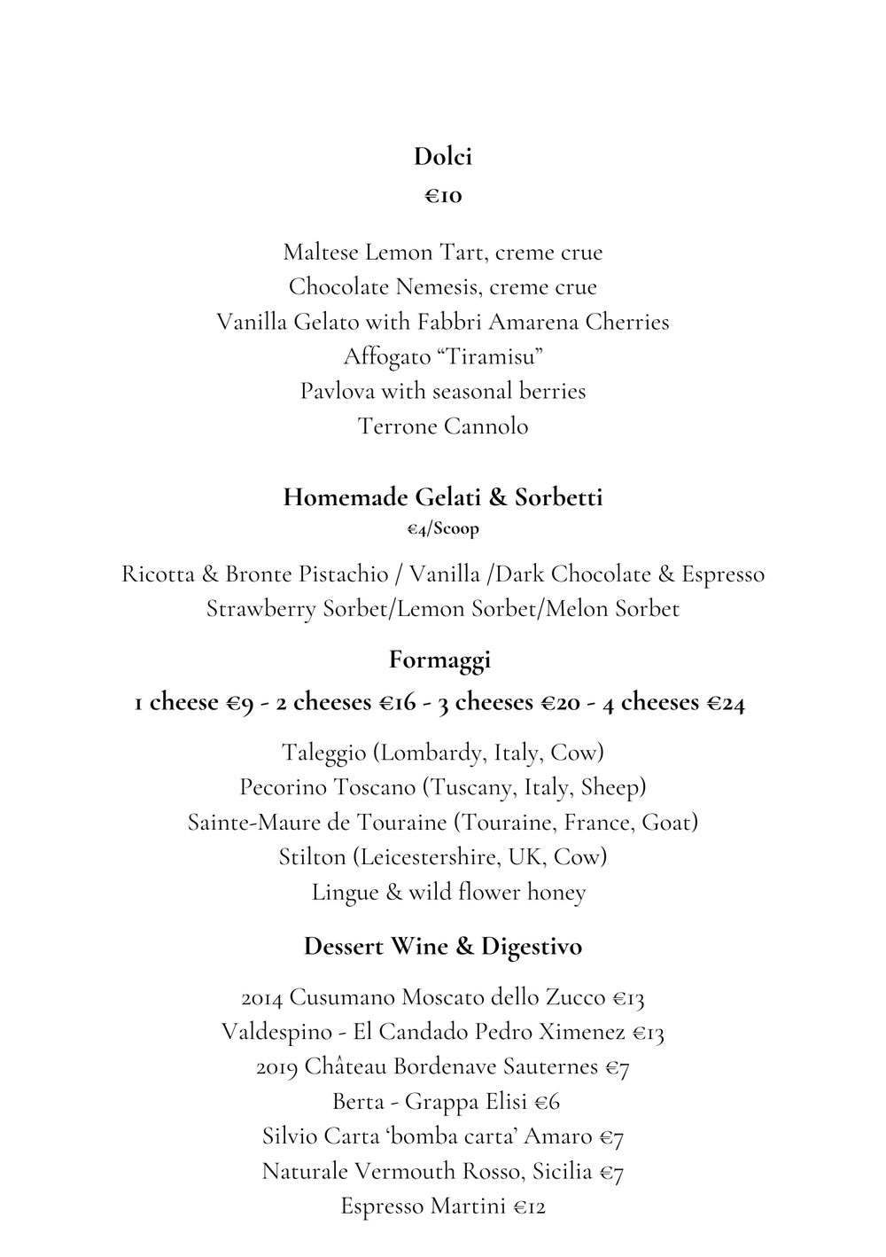 Seasonal Mediterranean Menu in Birgu | Terrone Restaurant Malta ...