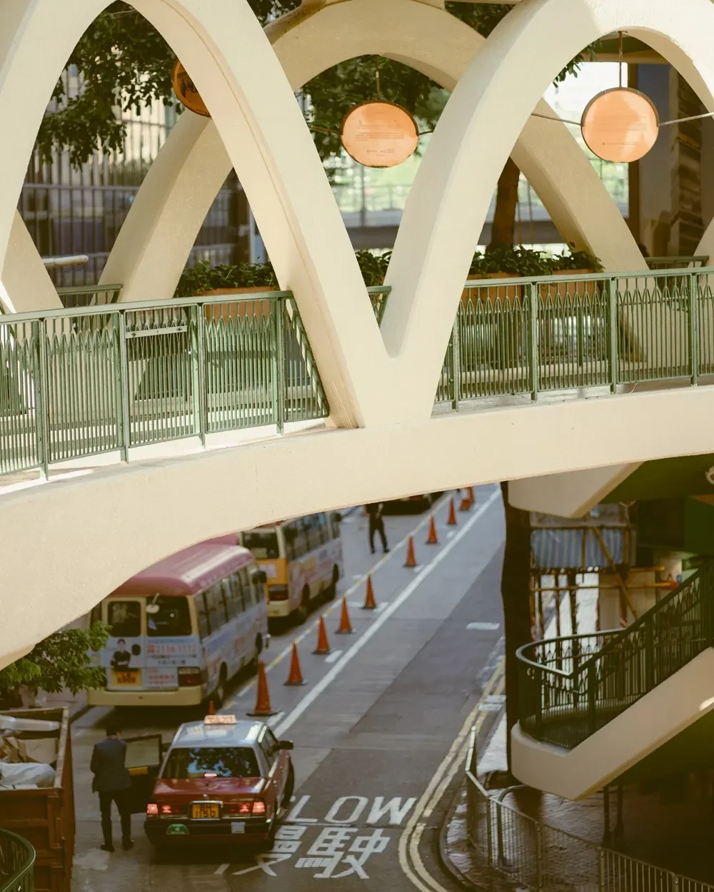 Cinematic street photography print edited with Kodak Ektar 100 preset, featuring vibrant reds, fine grain, and high saturation, perfect for night cityscapes and neon lights