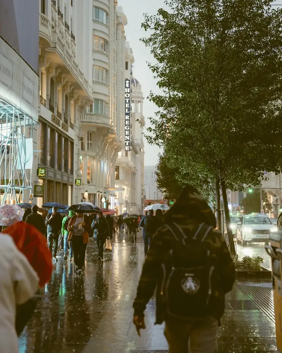 Cinematic street photography print edited with Kodak Ektar 100 preset, featuring vibrant reds, fine grain, and high saturation, perfect for night cityscapes and neon lights